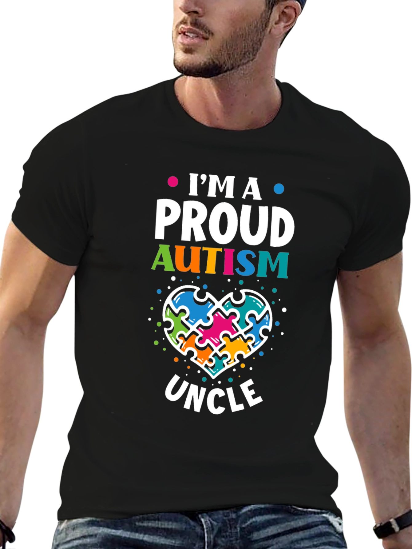 Proud Autism Uncle T-Shirt