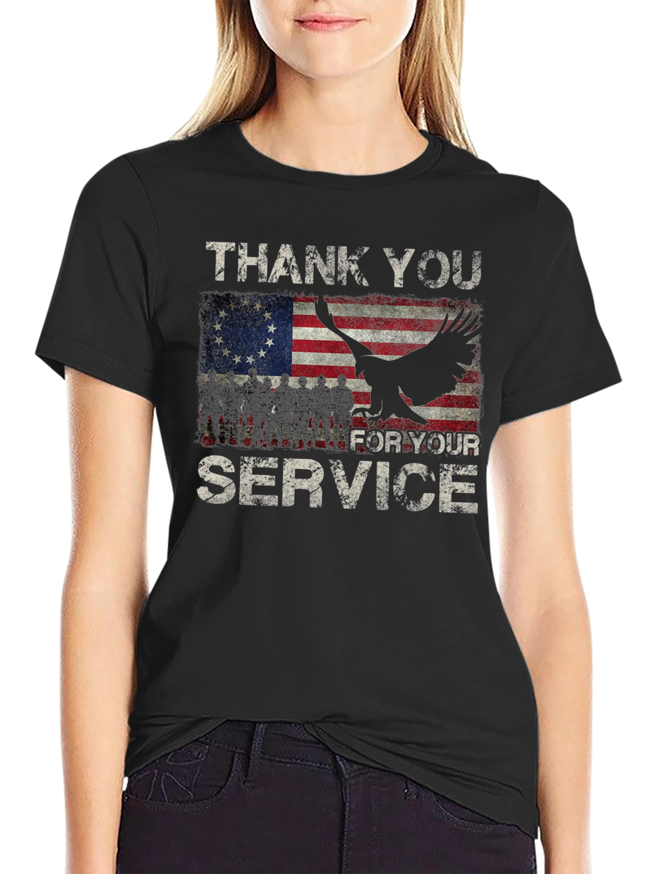 Thank You For Your Service Patriotic T-Shirt