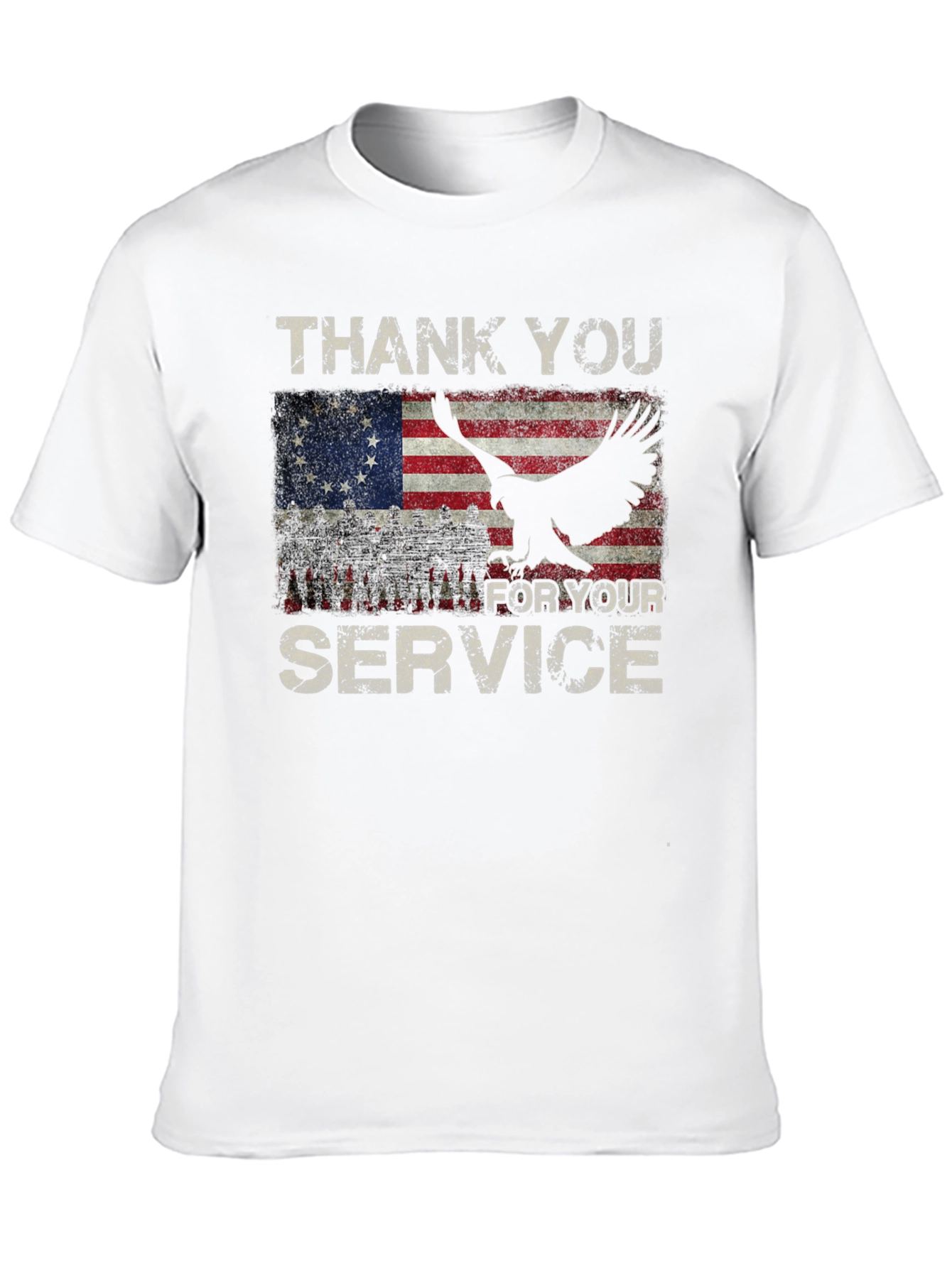 Thank You For Your Service Patriotic T-Shirt