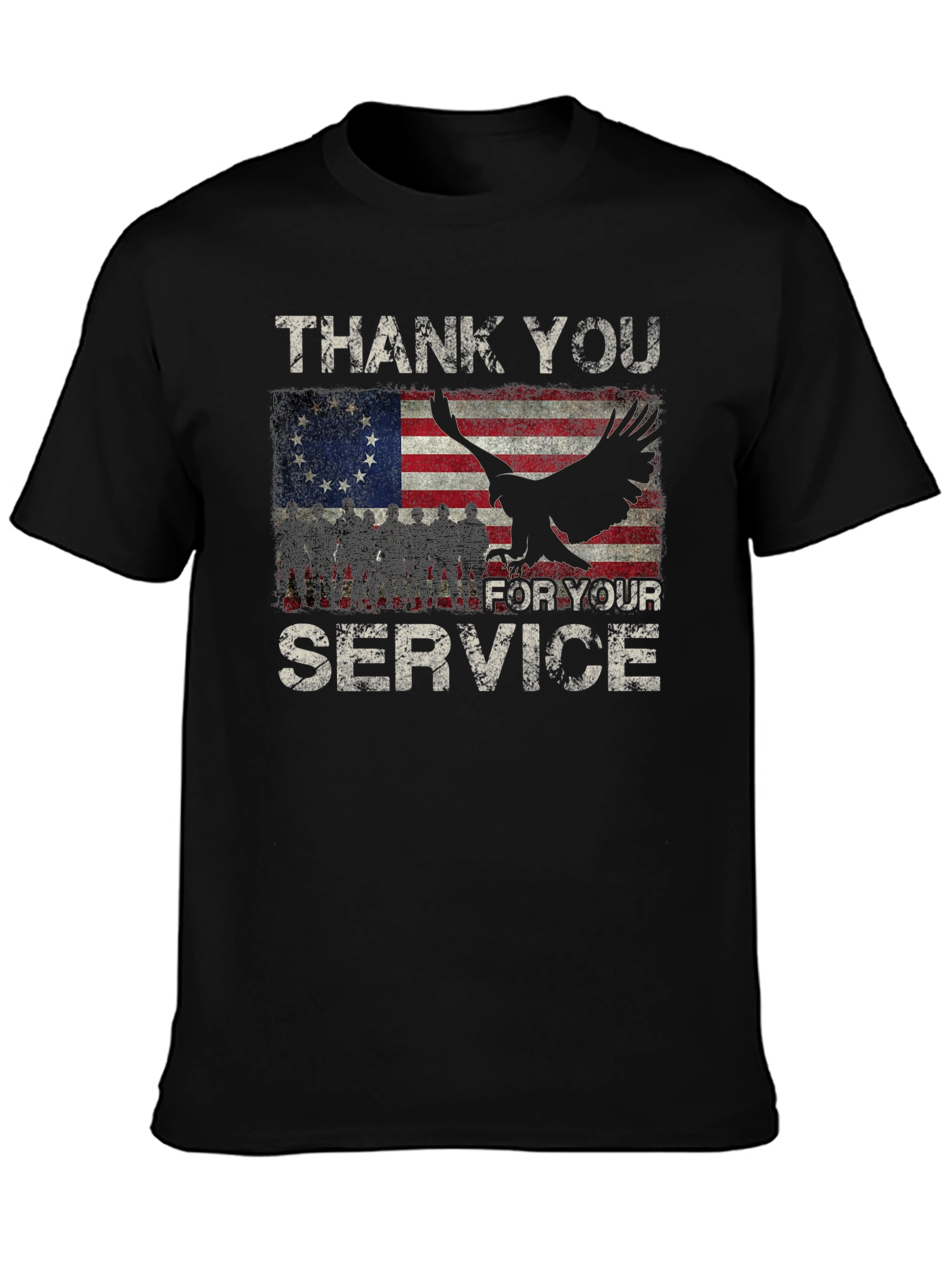 Thank You For Your Service Patriotic T-Shirt