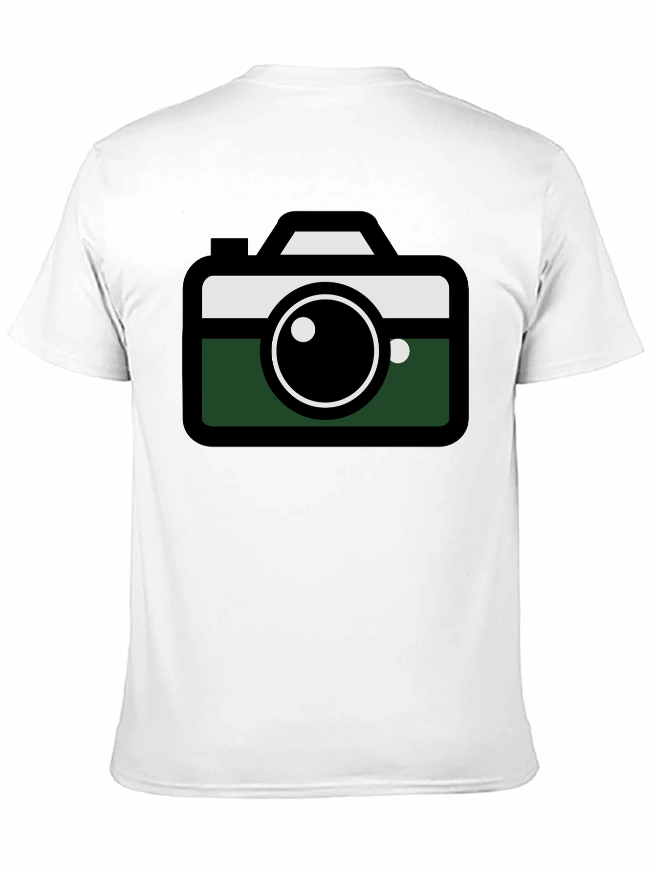 Camera Graphic Tee - Modern Design Black Shirt