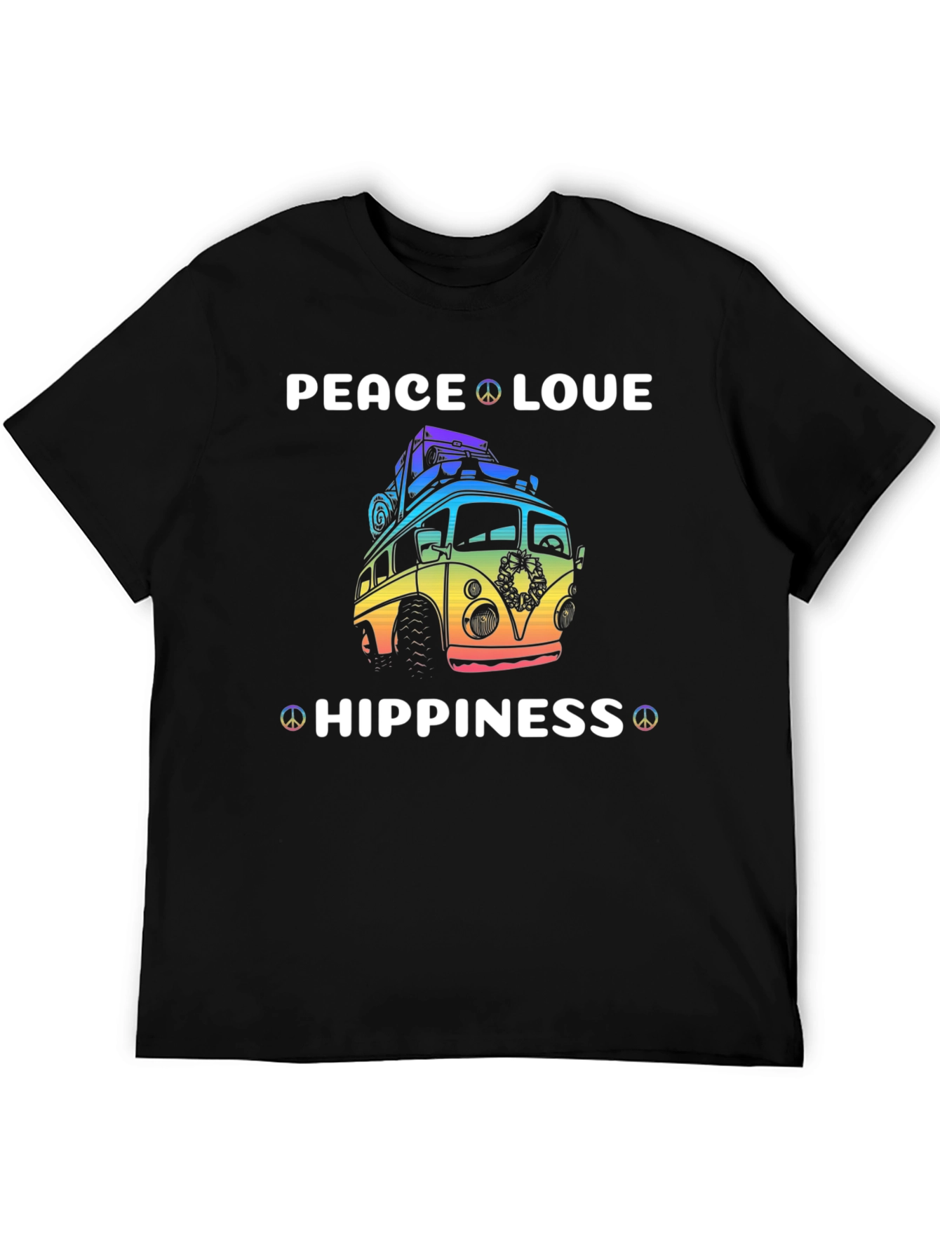 Peace Love Hippiness Graphic T-Shirt