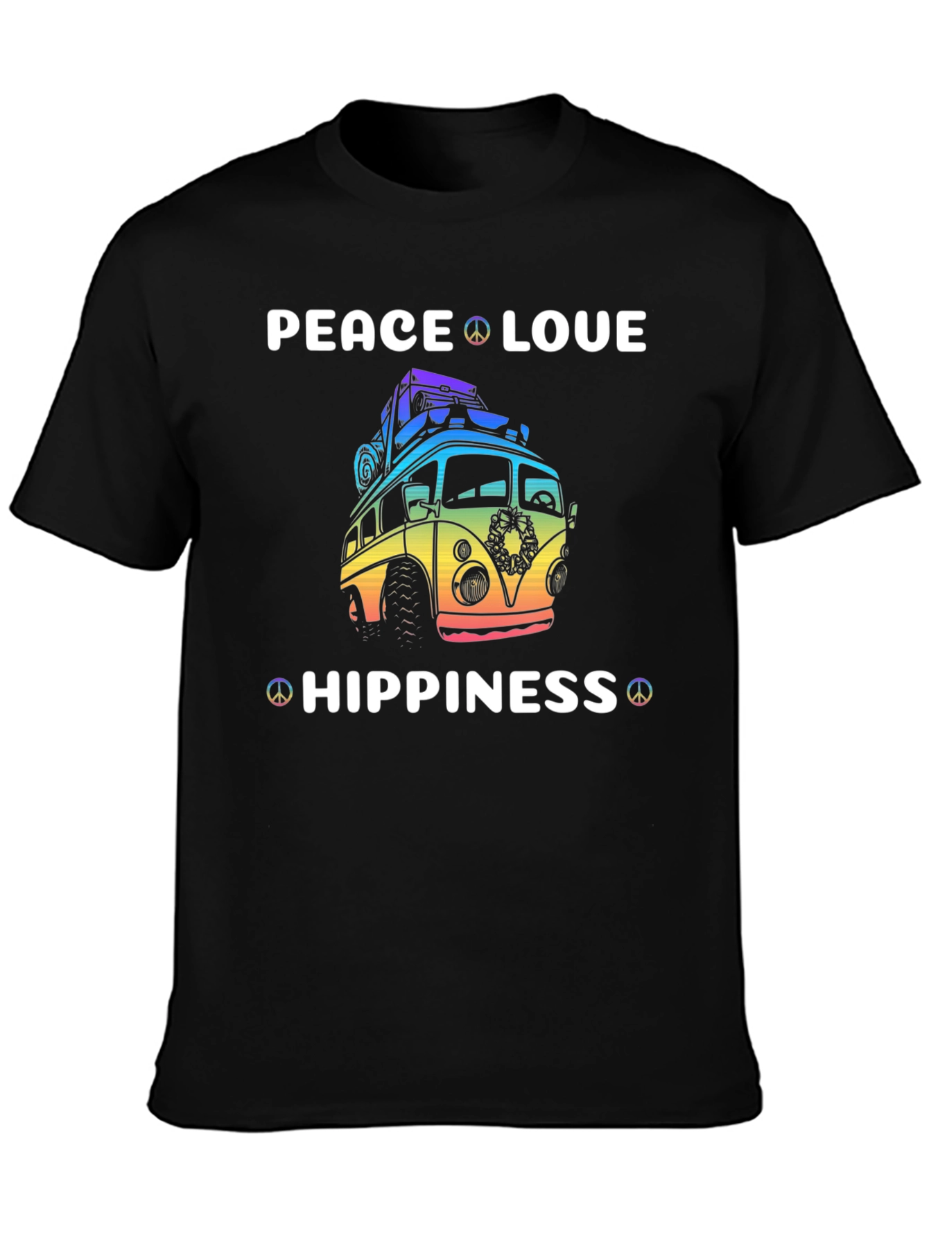 Peace Love Hippiness Graphic T-Shirt