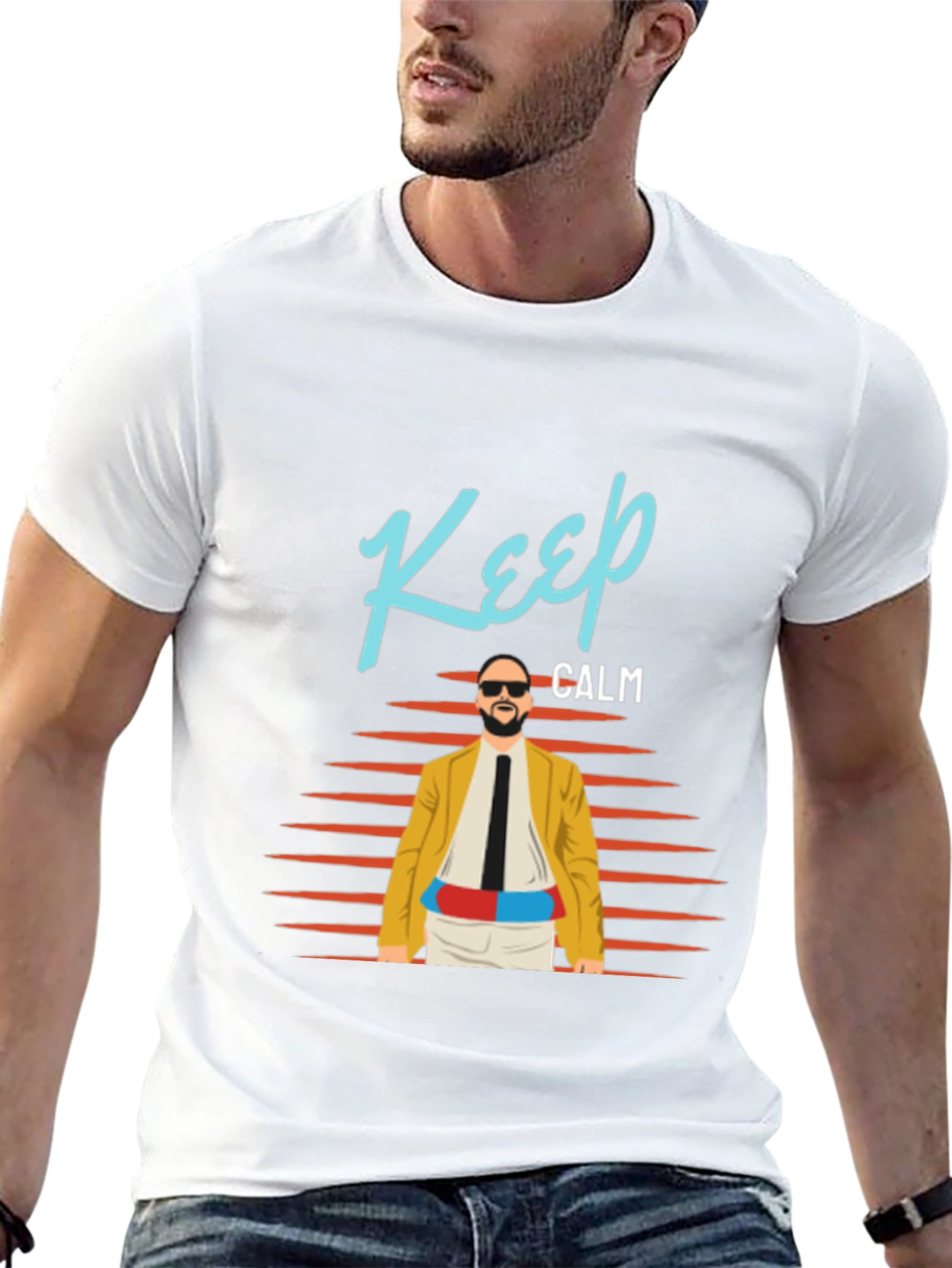 Keep Calm Graphic Tee - Retro Cool