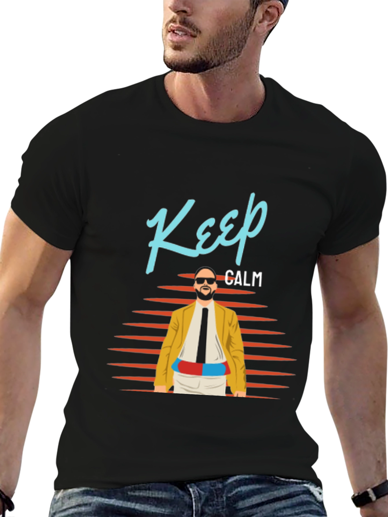 Keep Calm Graphic Tee - Retro Cool