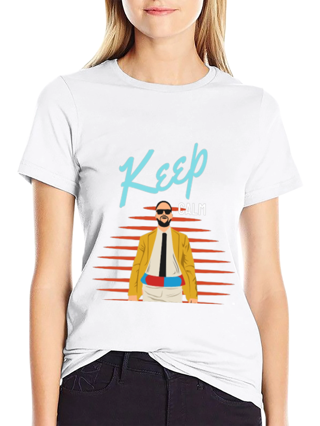 Keep Calm Graphic Tee - Retro Cool