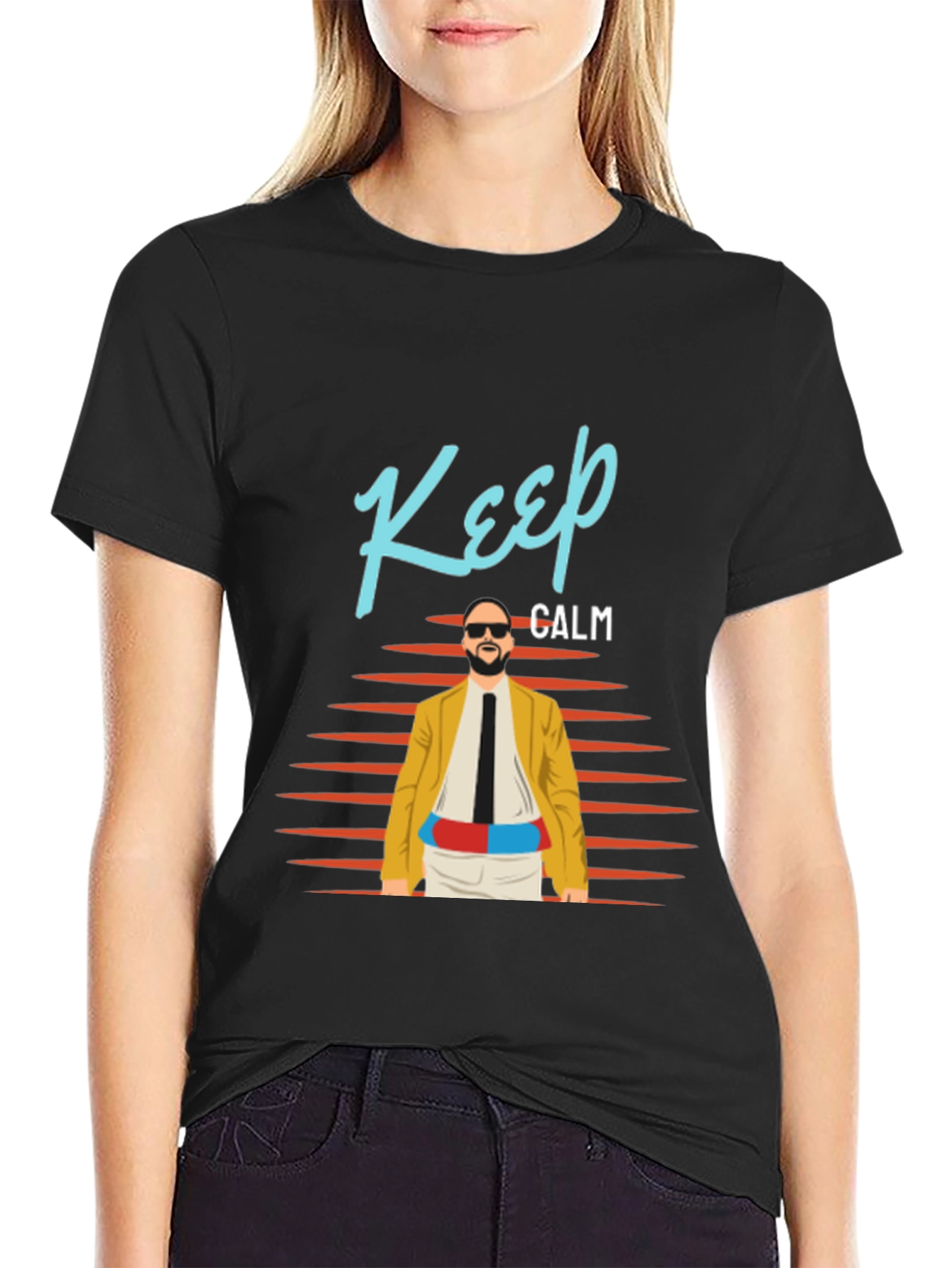 Keep Calm Graphic Tee - Retro Cool