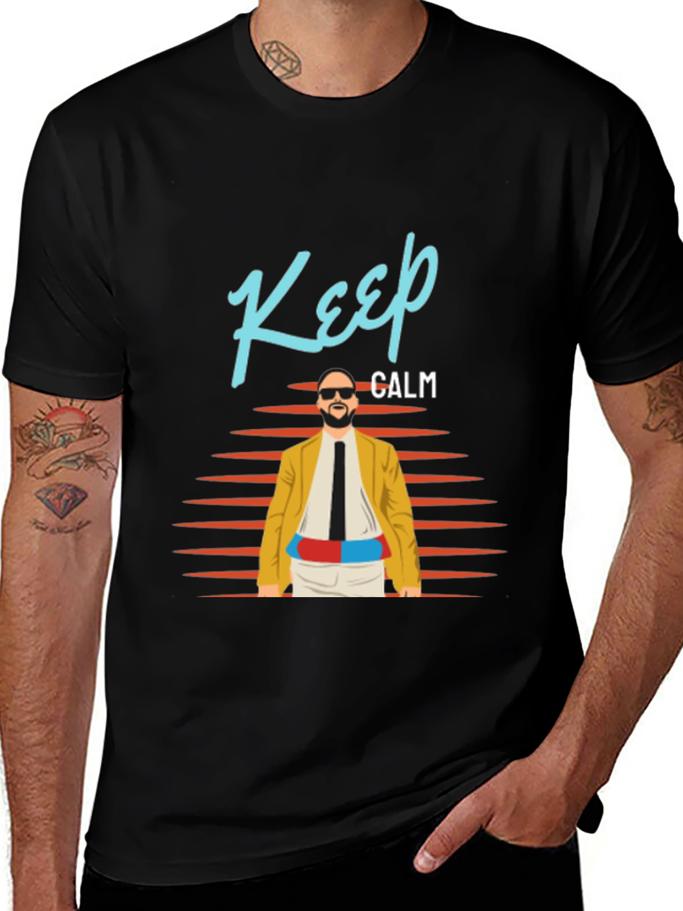 Keep Calm Graphic Tee - Retro Cool