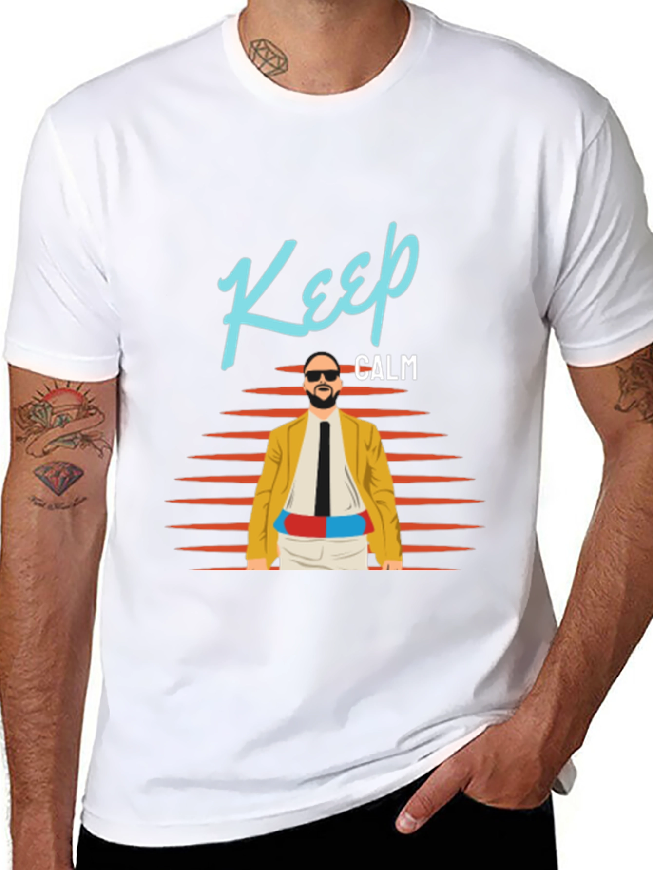 Keep Calm Graphic Tee - Retro Cool