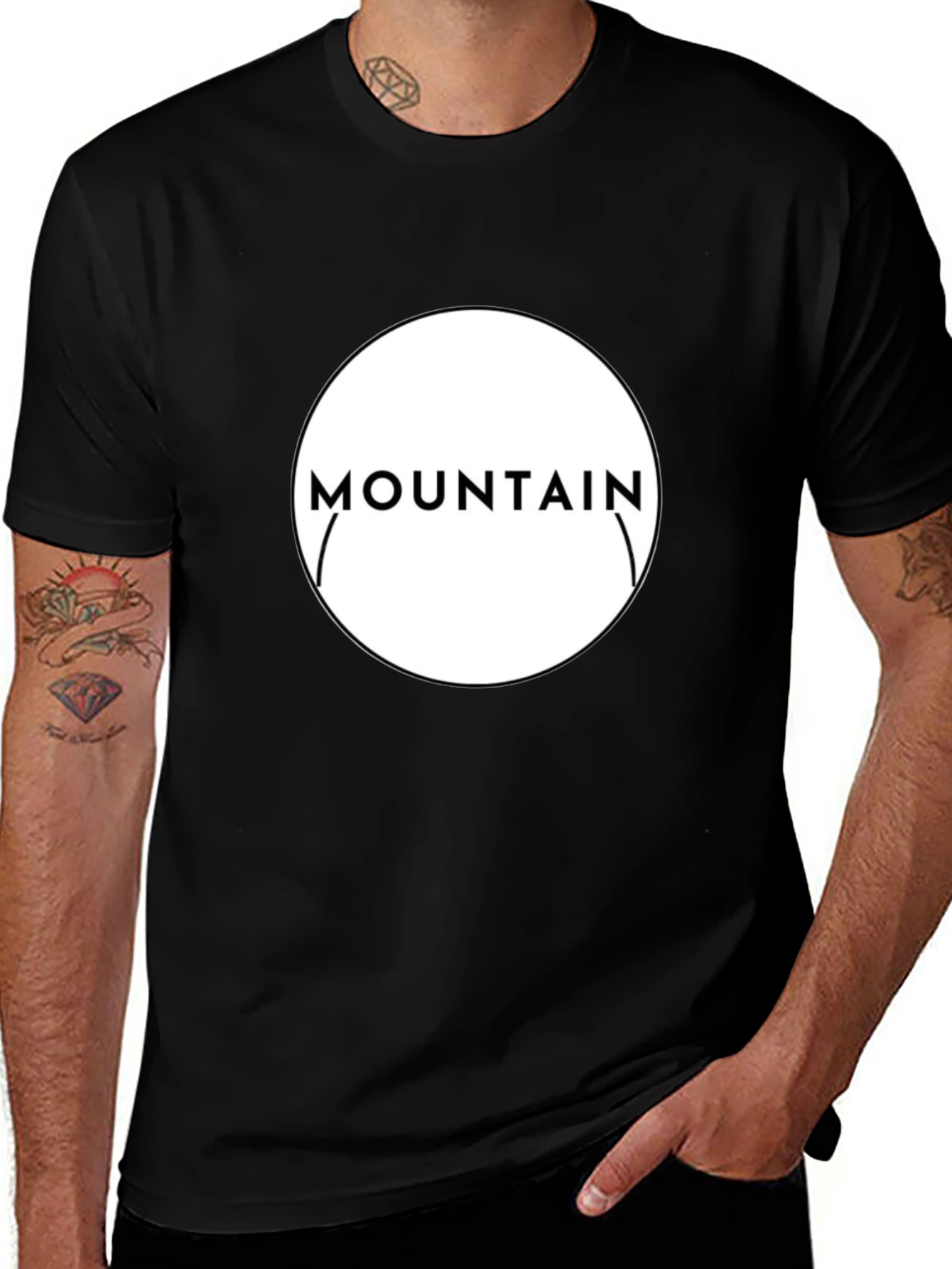 Mountain Graphic Black T-Shirt