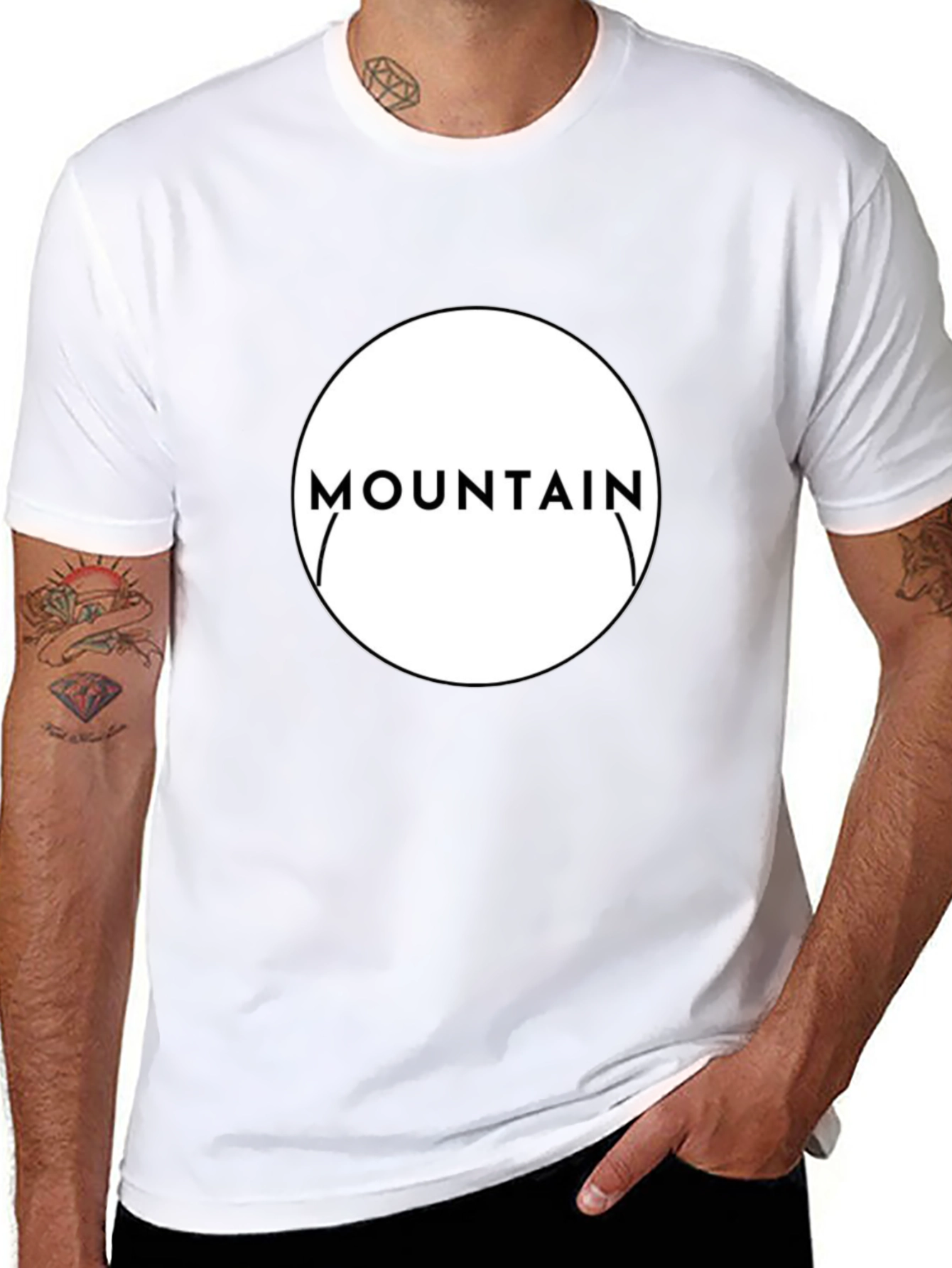 Mountain Graphic Black T-Shirt