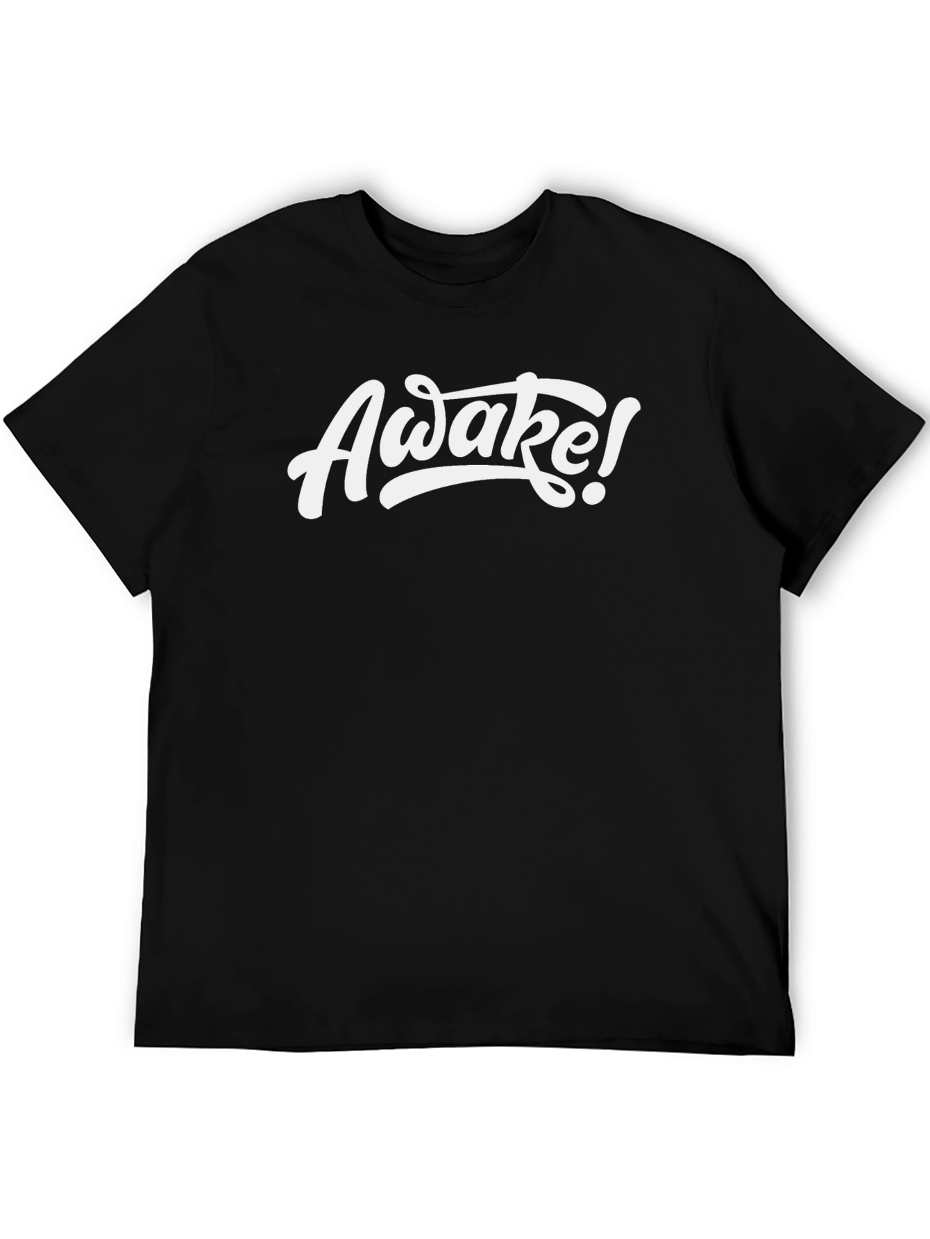Awake! Graphic Print Black T-Shirt