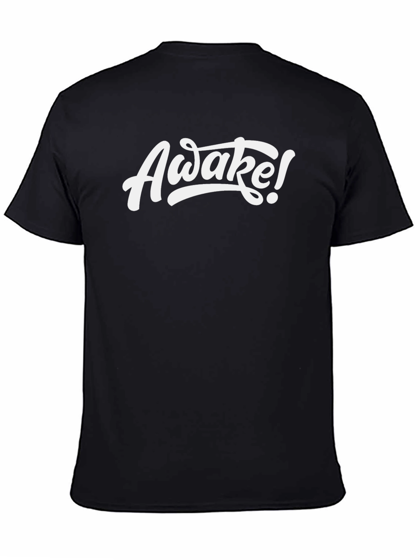 Awake! Graphic Print Black T-Shirt