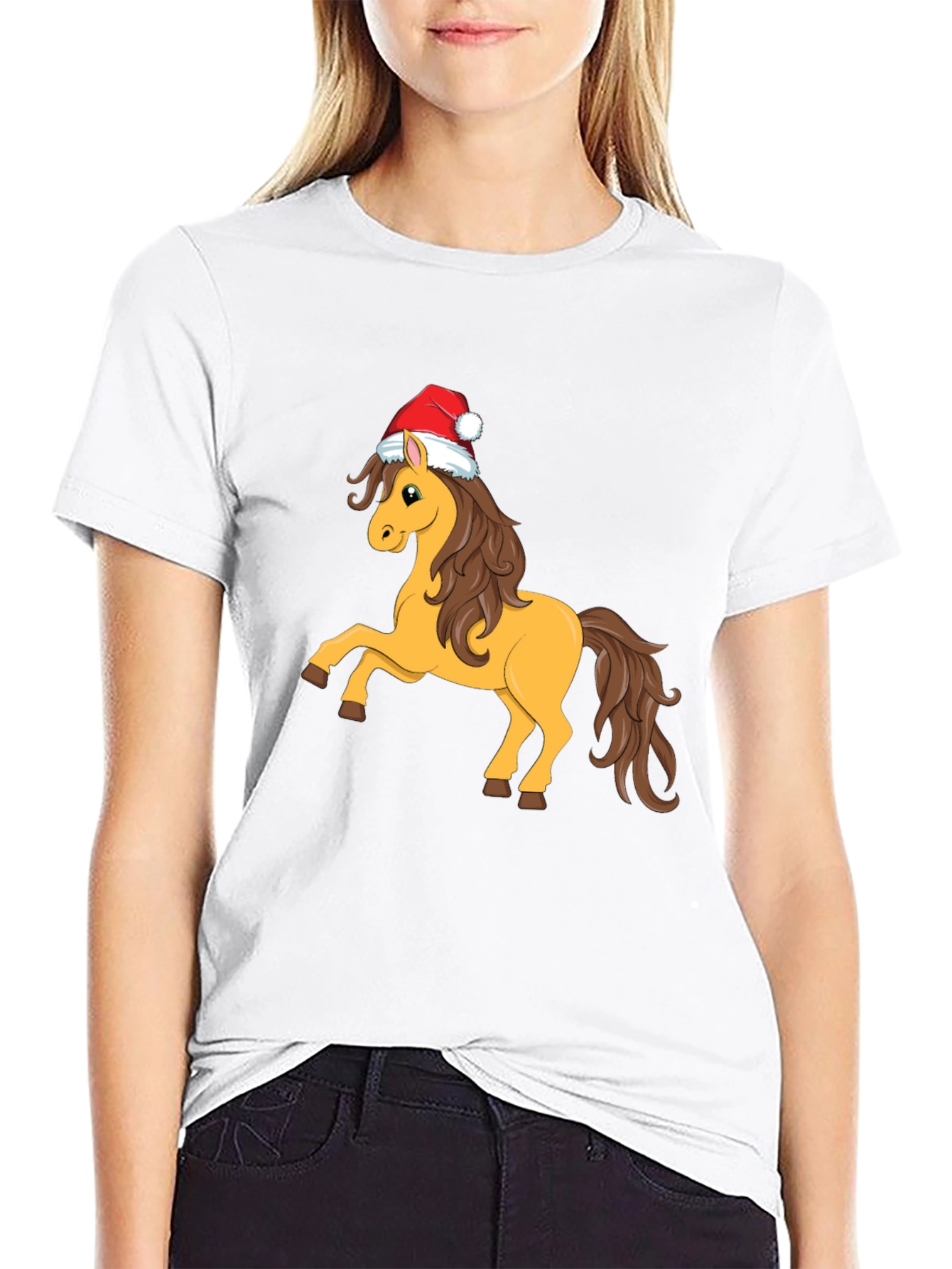 Christmas Horse T-Shirt - Holiday Cheer