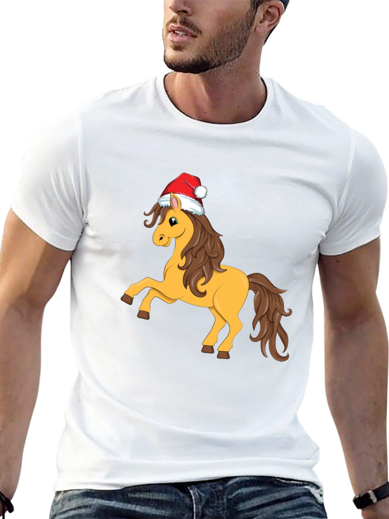Christmas Horse T-Shirt - Holiday Cheer