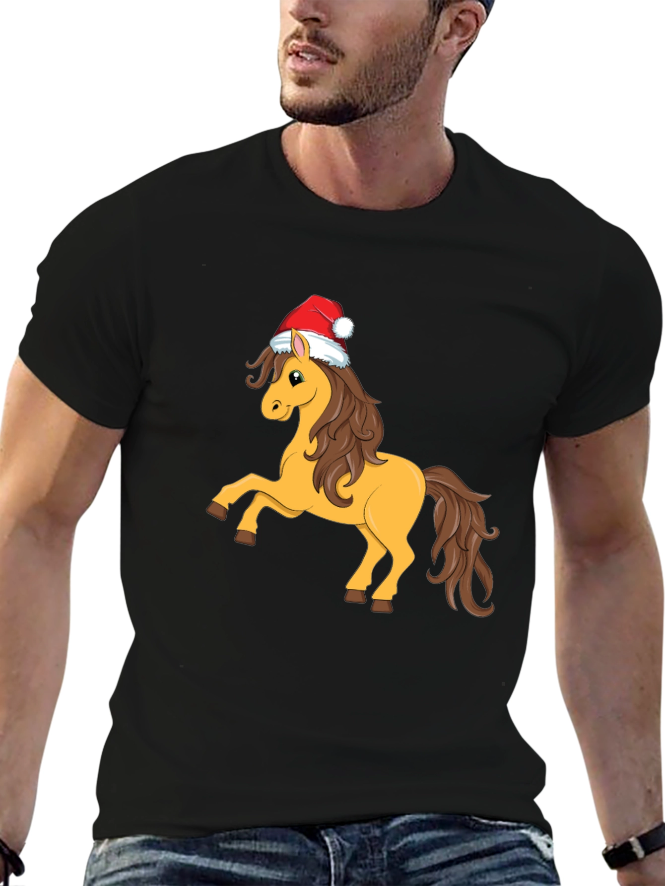 Christmas Horse T-Shirt - Holiday Cheer