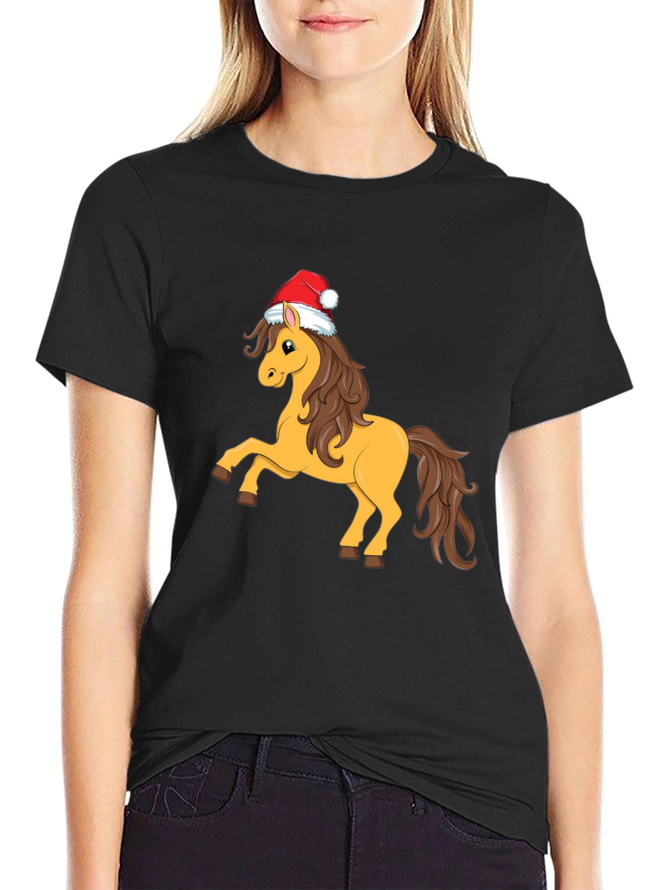 Christmas Horse T-Shirt - Holiday Cheer