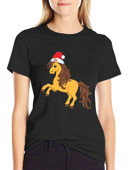 Christmas Horse T-Shirt - Holiday Cheer