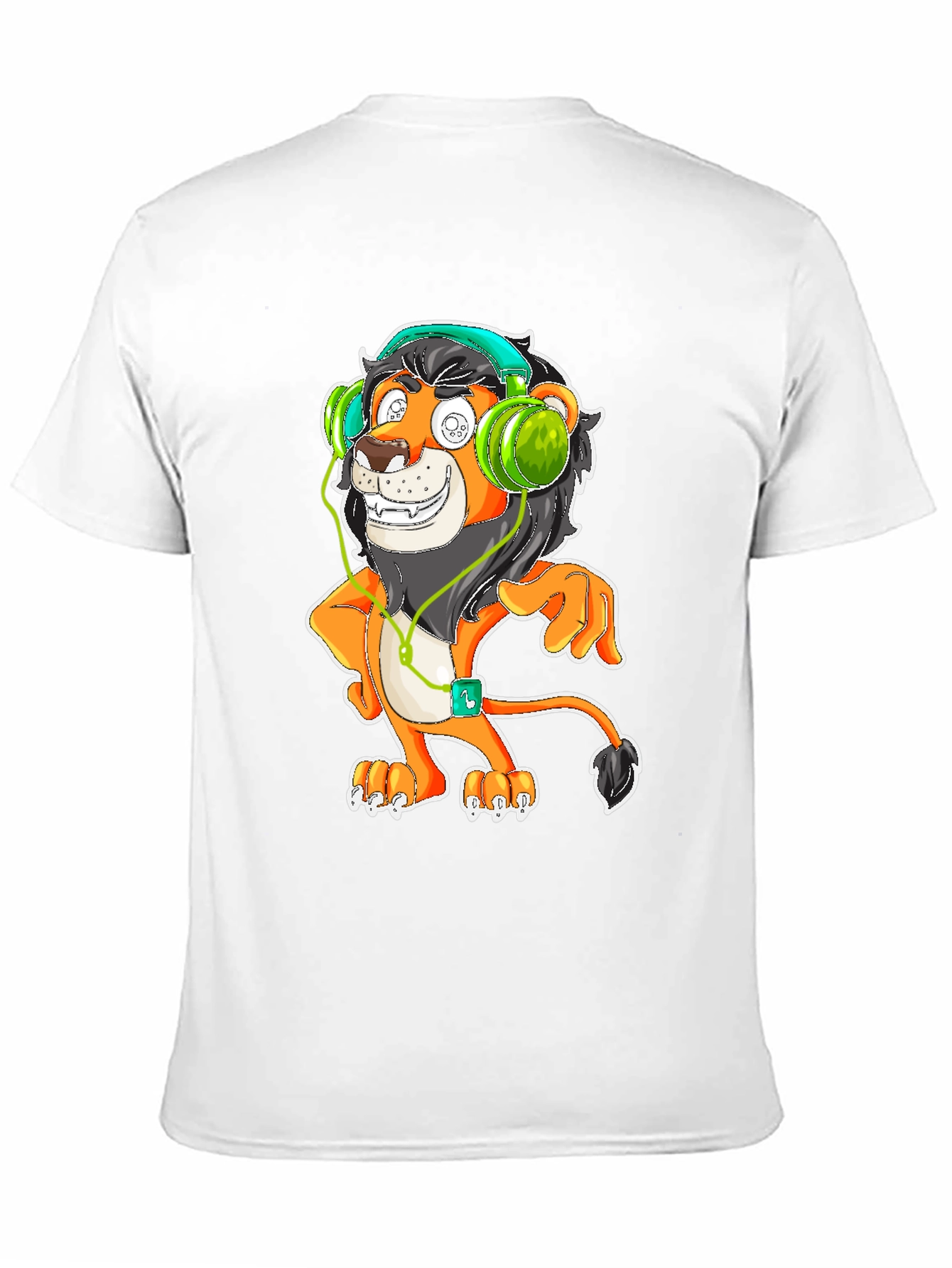 Cool Lion DJ Graphic Tee - Black
