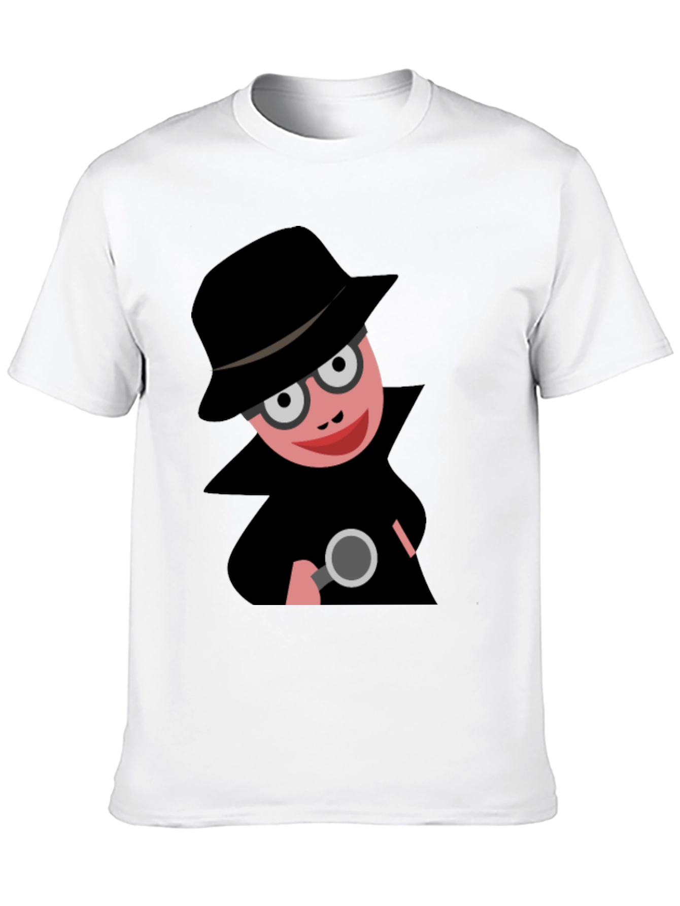 Cartoon Detective T-Shirt: Funny Spy Design