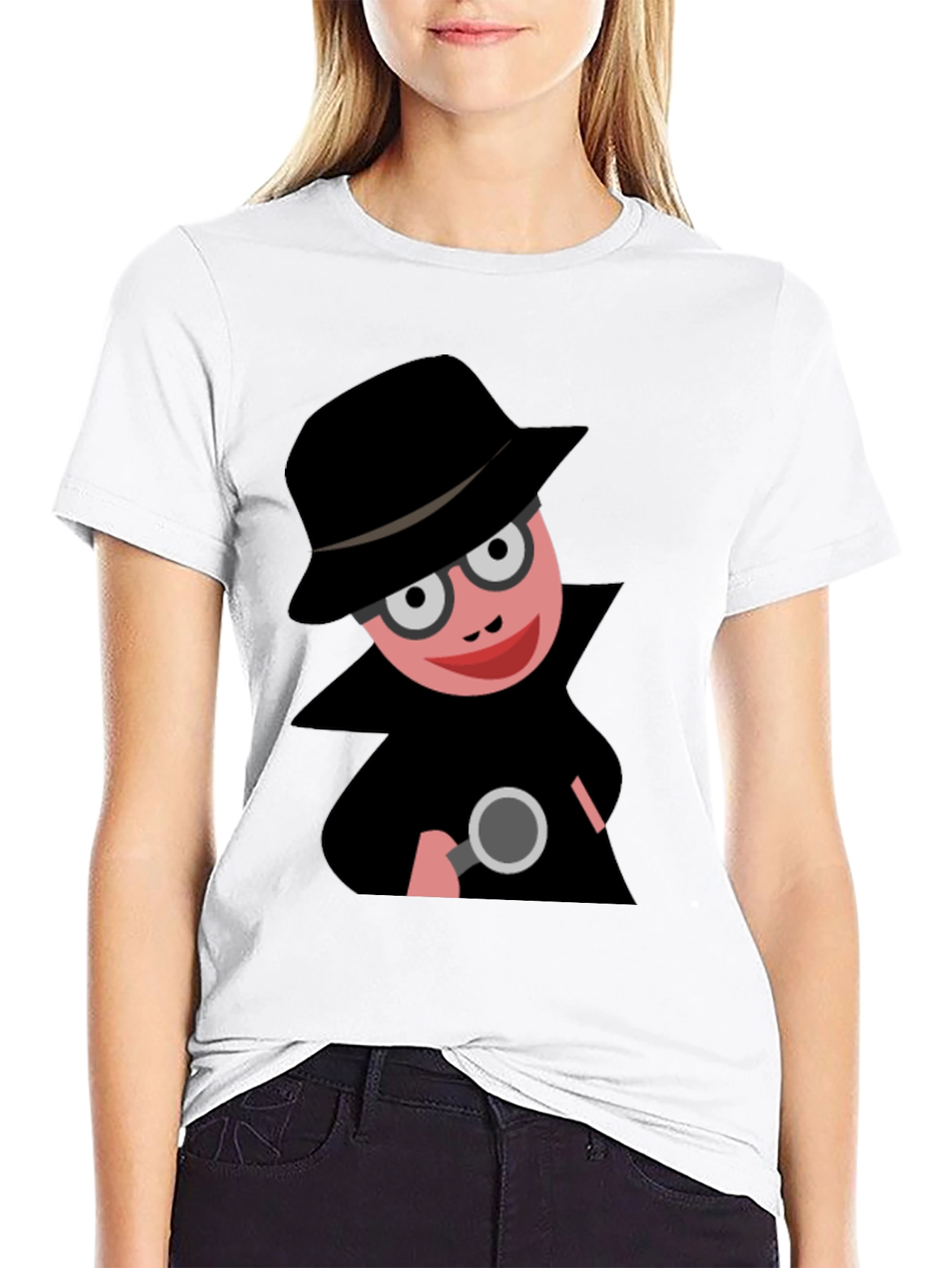 Cartoon Detective T-Shirt: Funny Spy Design
