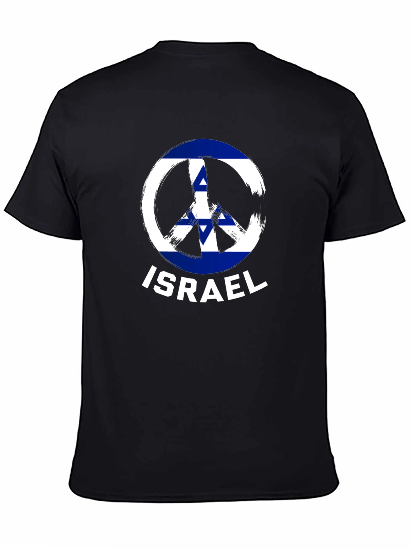 Israel Peace Sign T-Shirt Black