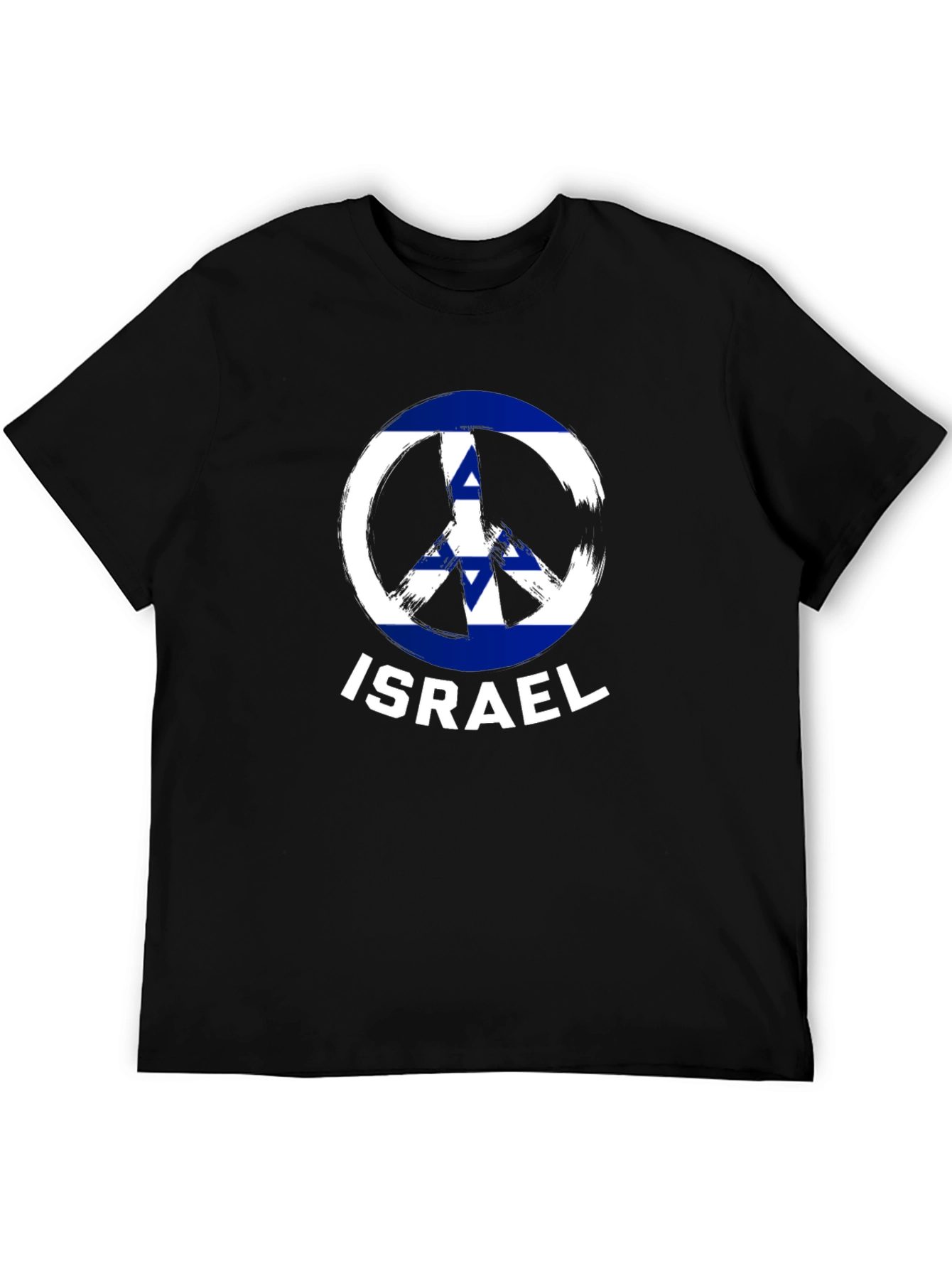 Israel Peace Sign T-Shirt Black