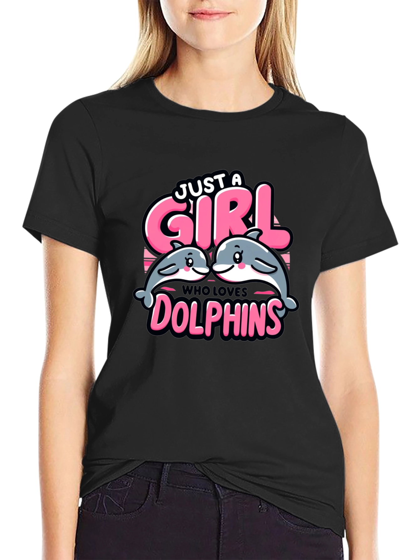 Just A Girl Who Loves Dolphins T-Shirt