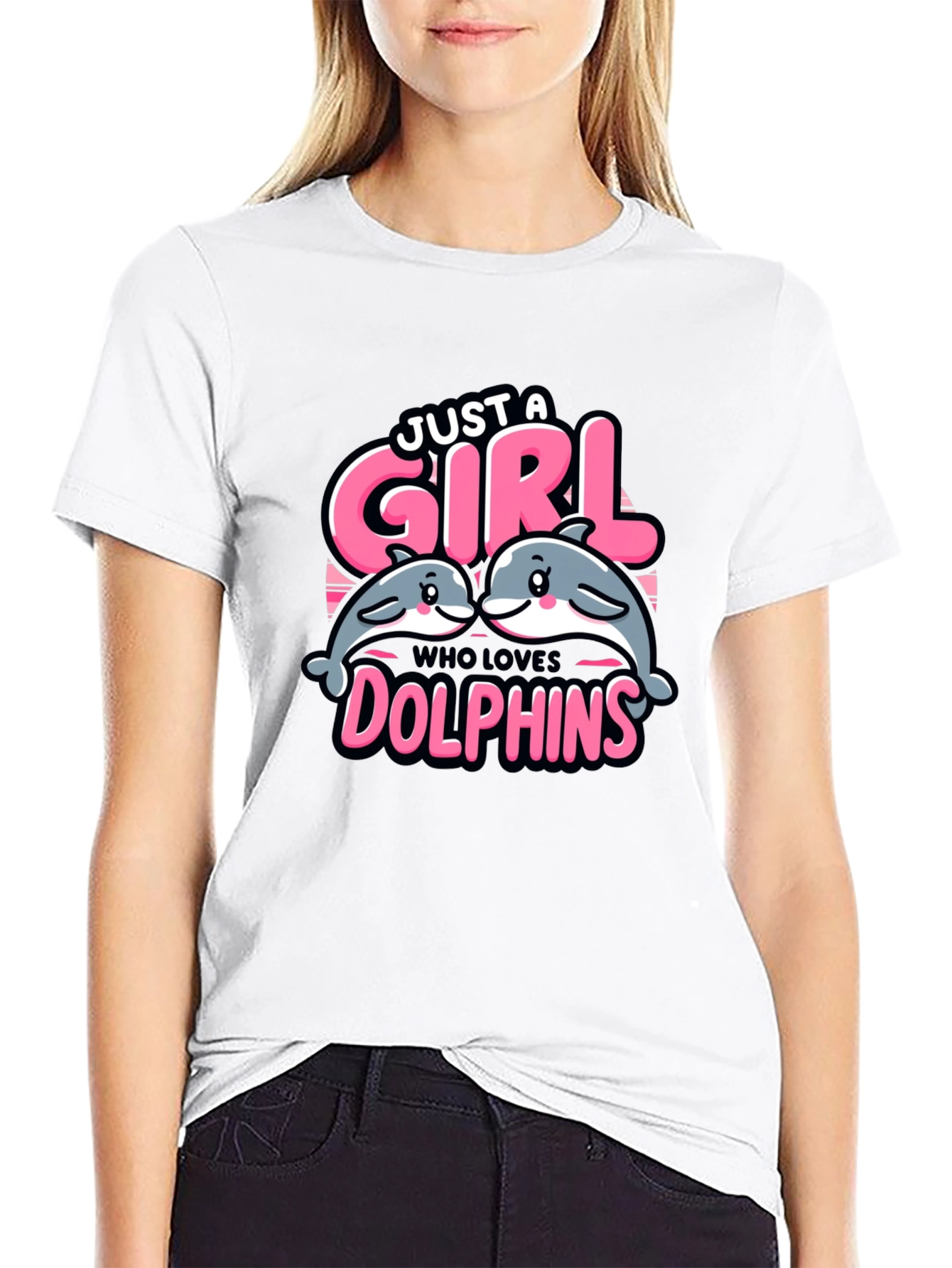 Just A Girl Who Loves Dolphins T-Shirt