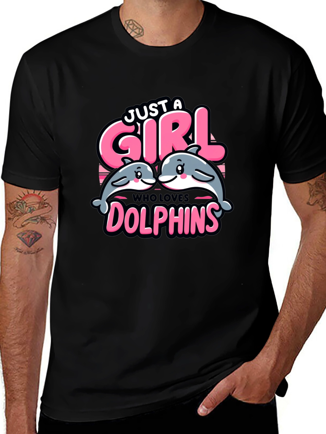 Just A Girl Who Loves Dolphins T-Shirt