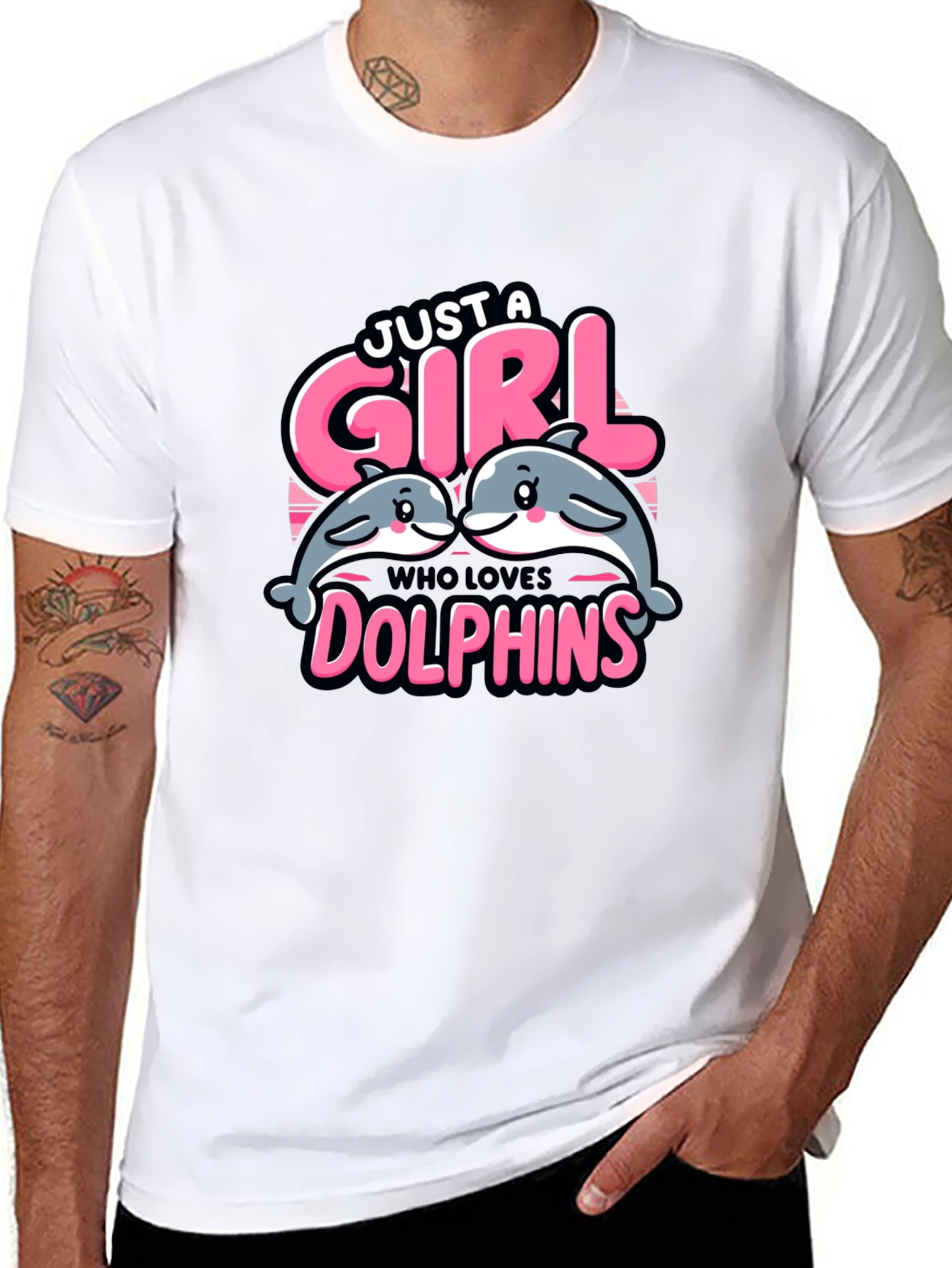 Just A Girl Who Loves Dolphins T-Shirt