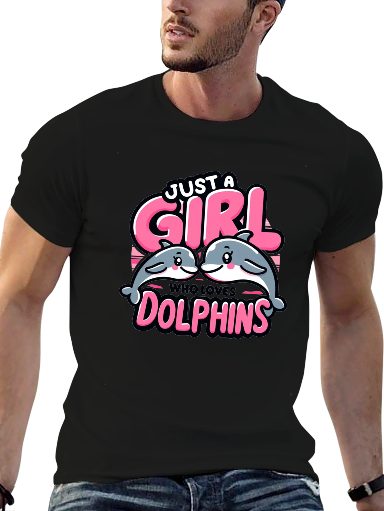 Just A Girl Who Loves Dolphins T-Shirt