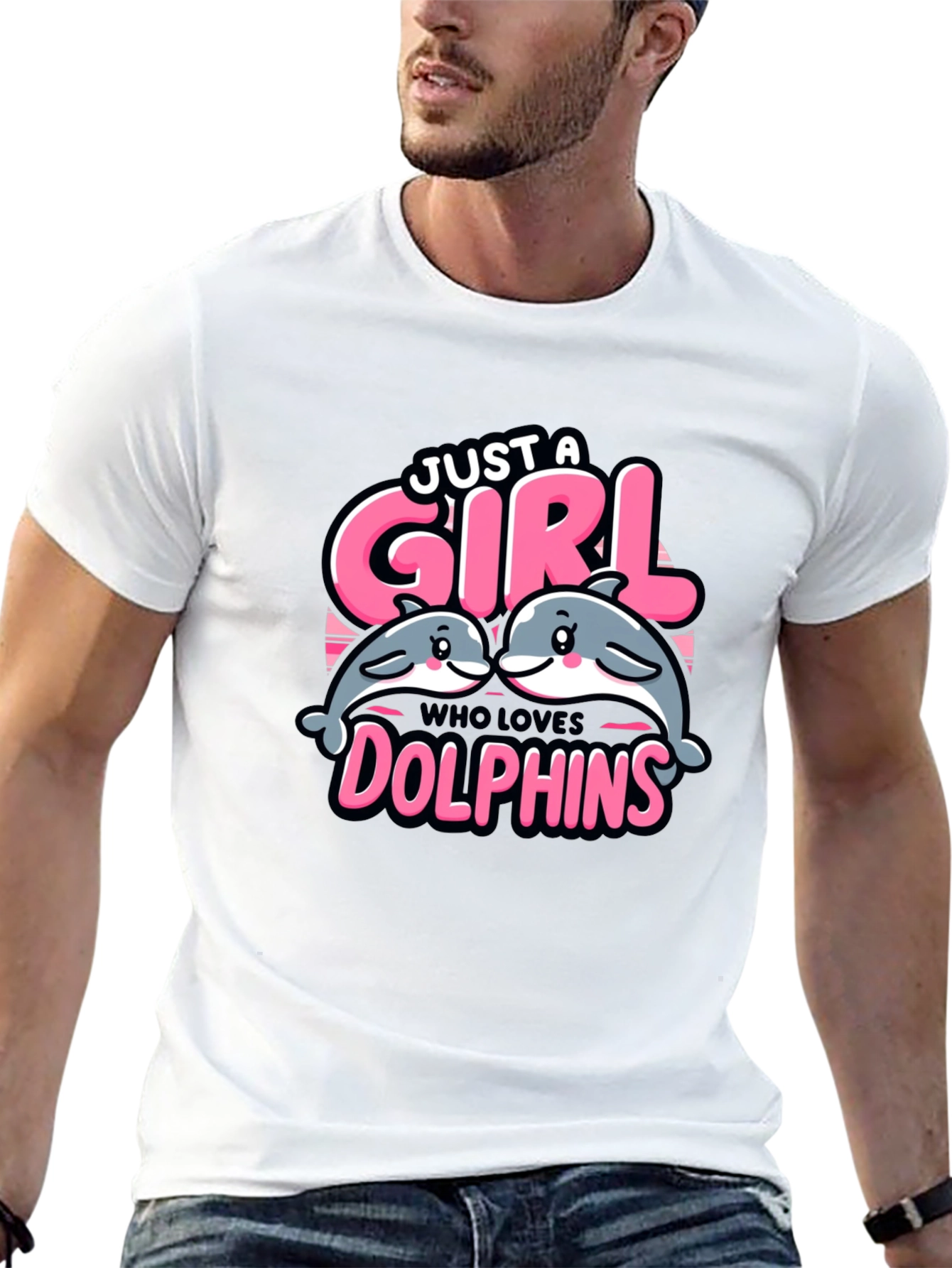 Just A Girl Who Loves Dolphins T-Shirt