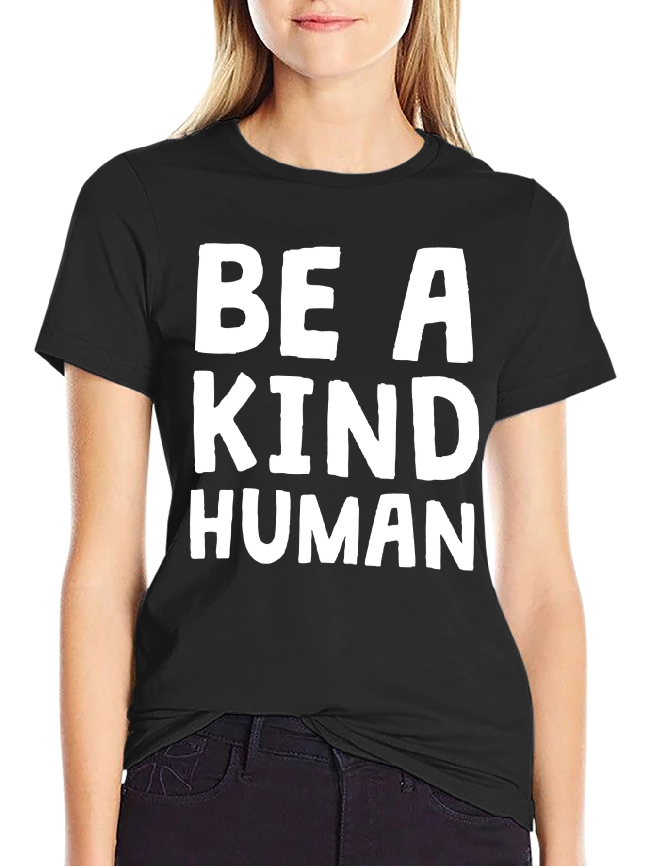 Be a Kind Human Black T-Shirt