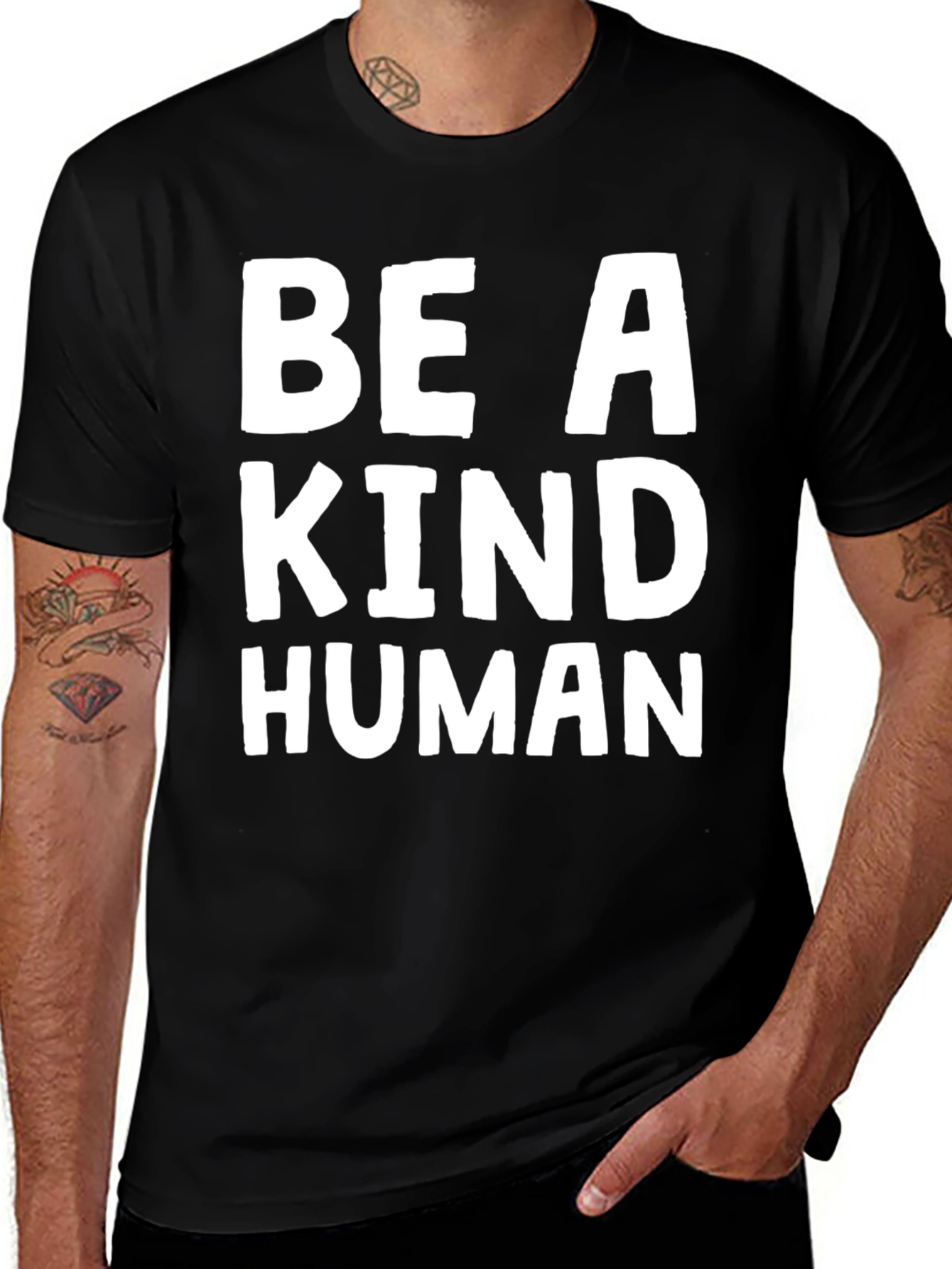 Be a Kind Human Black T-Shirt