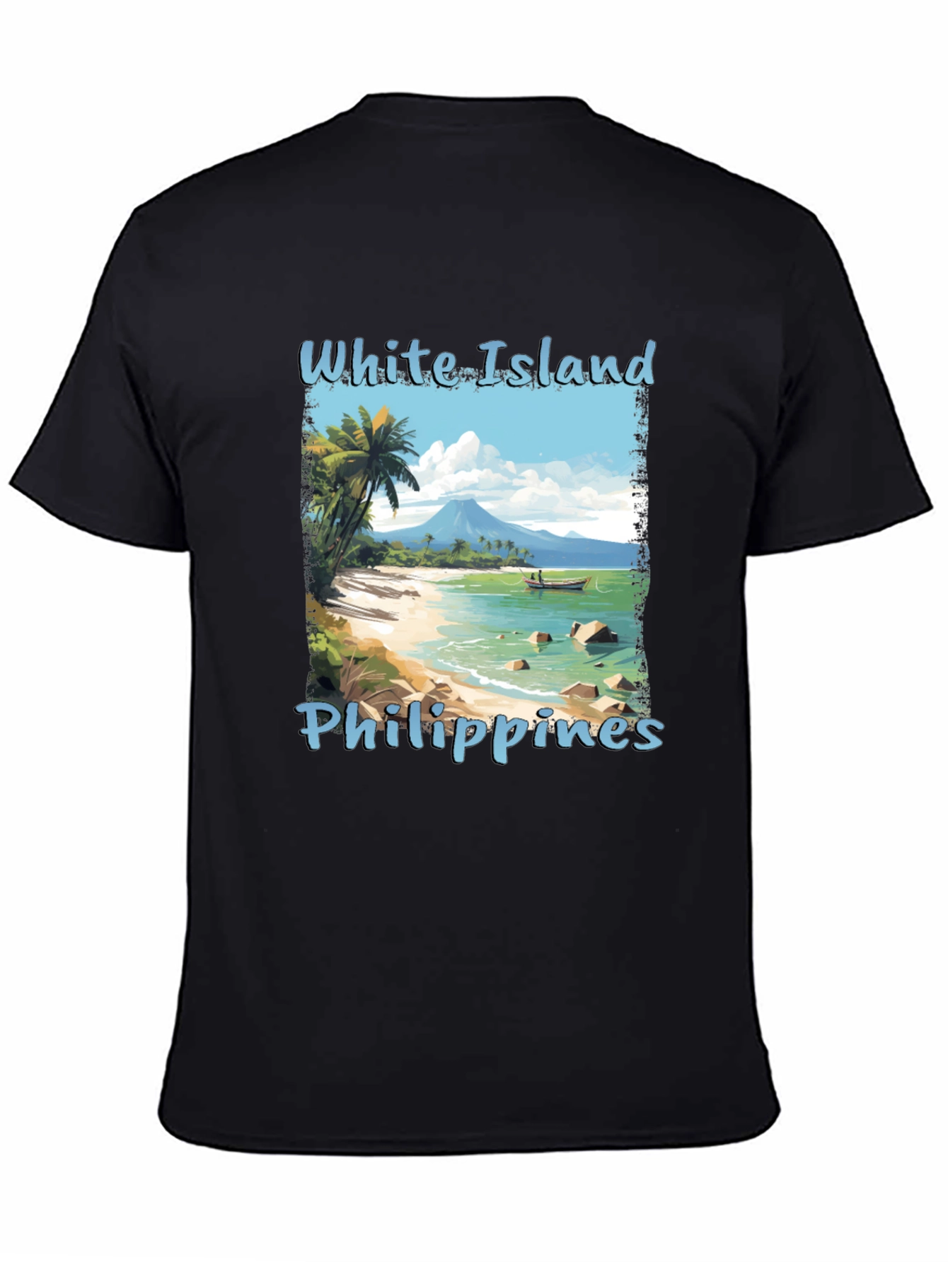 White Island Philippines Graphic T-Shirt