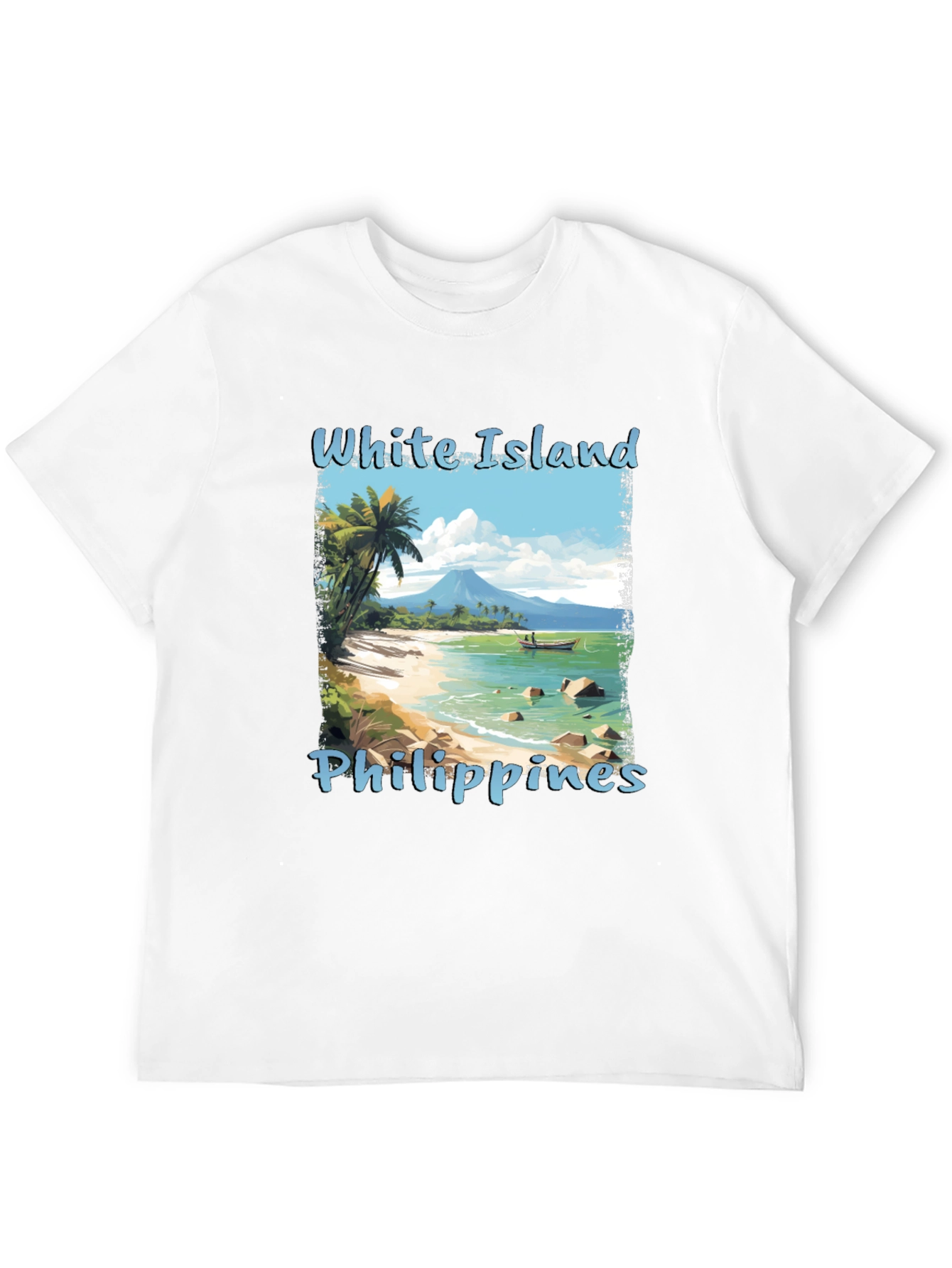 White Island Philippines Graphic T-Shirt