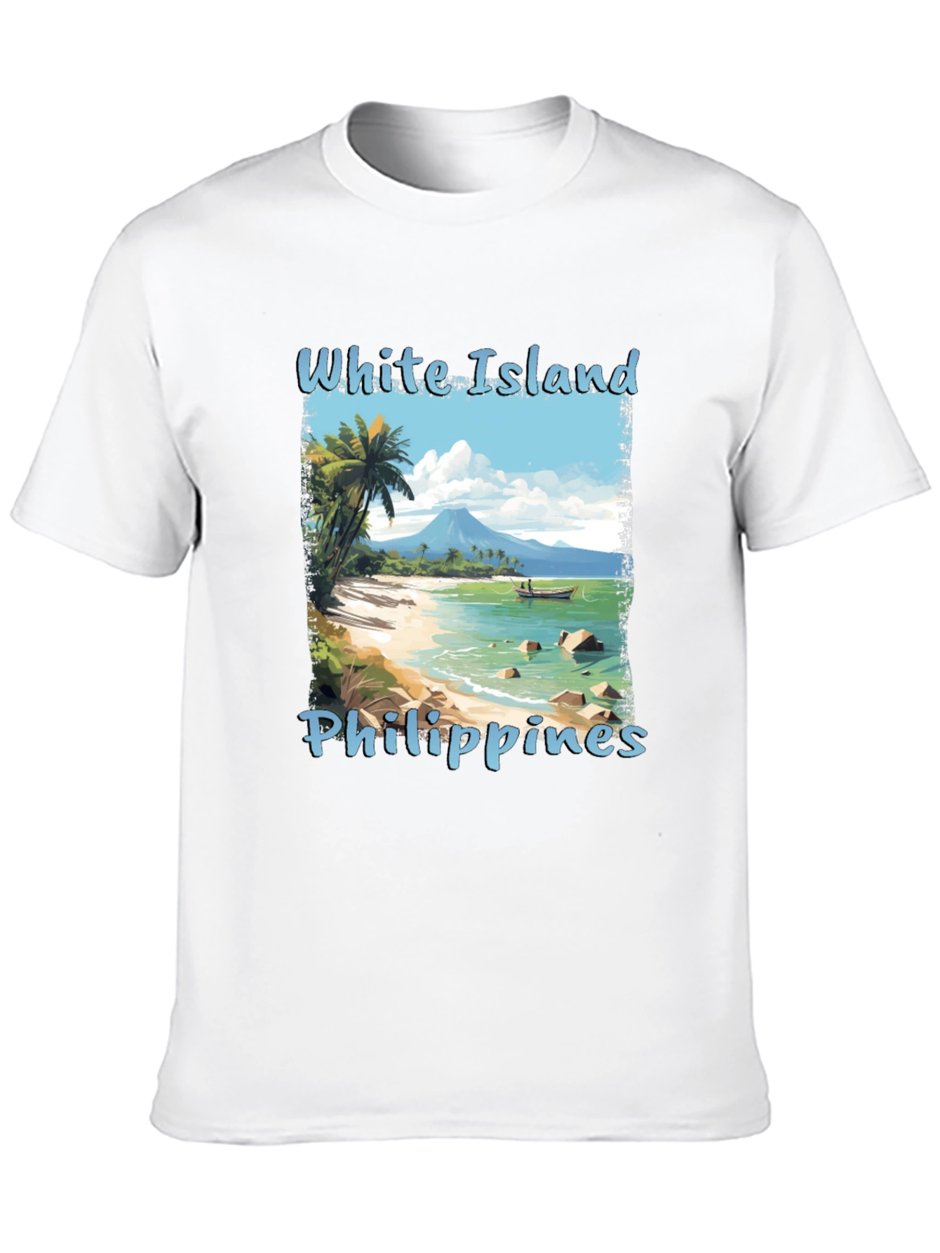 White Island Philippines Graphic T-Shirt