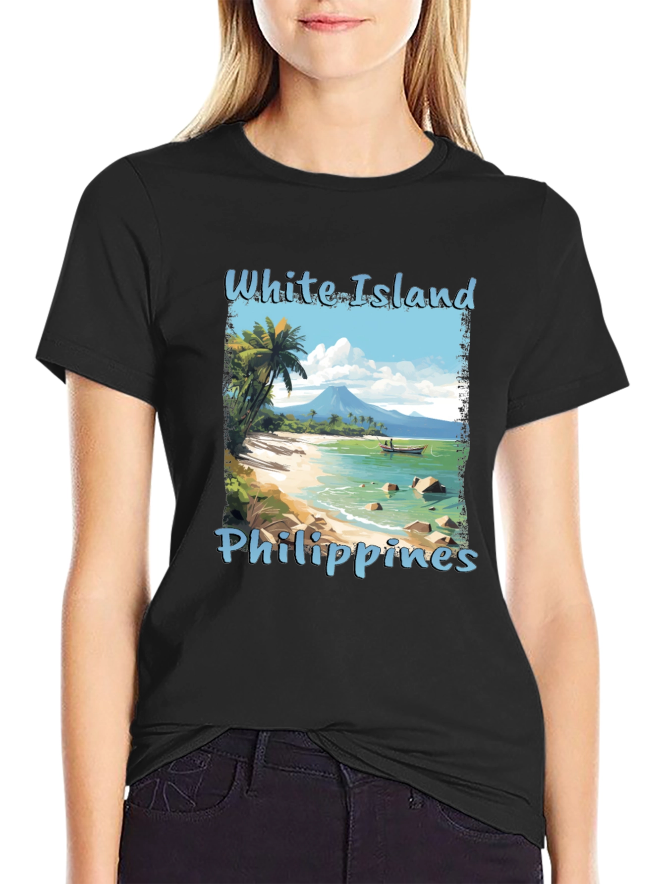 White Island Philippines Graphic T-Shirt