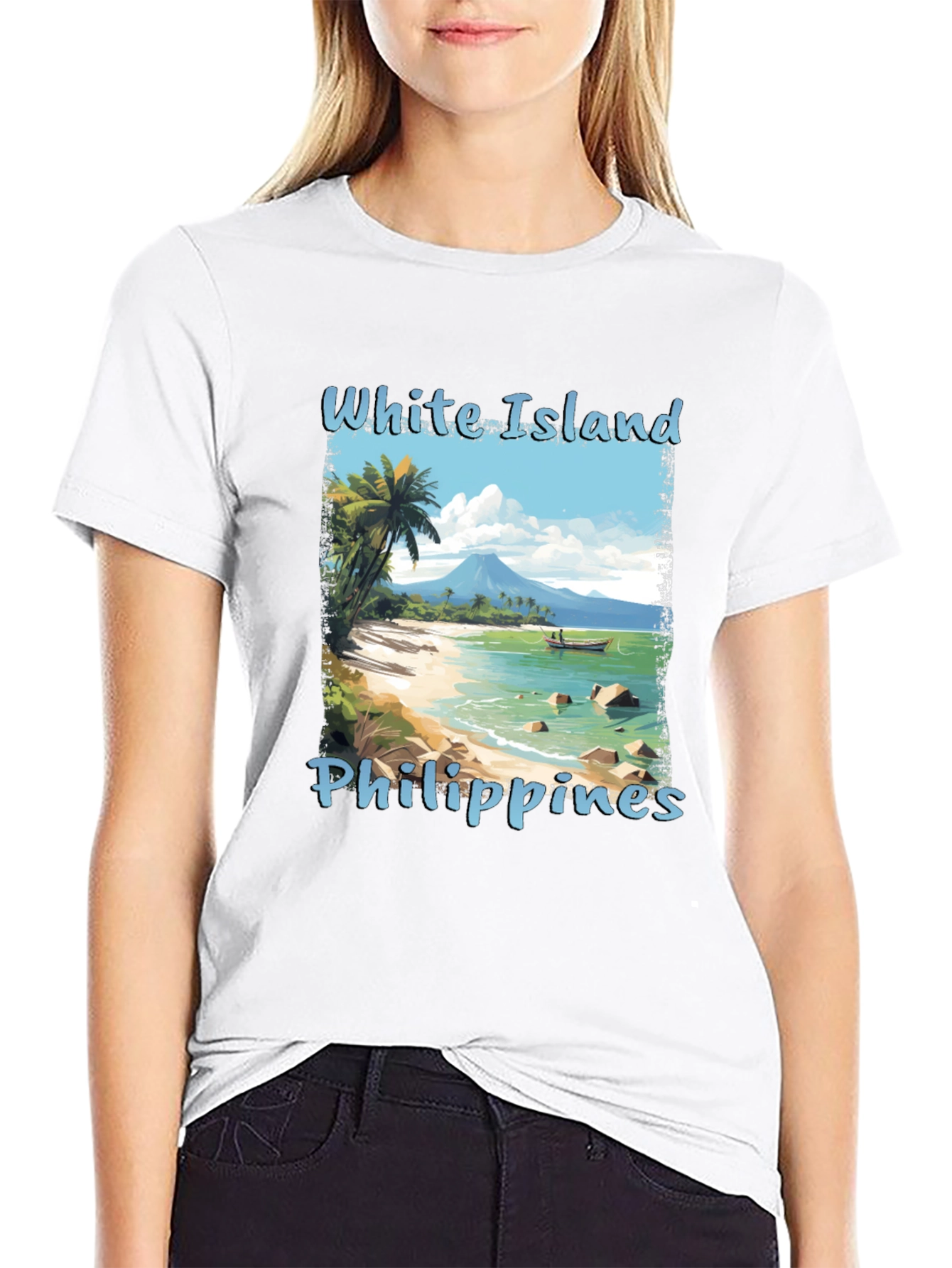 White Island Philippines Graphic T-Shirt