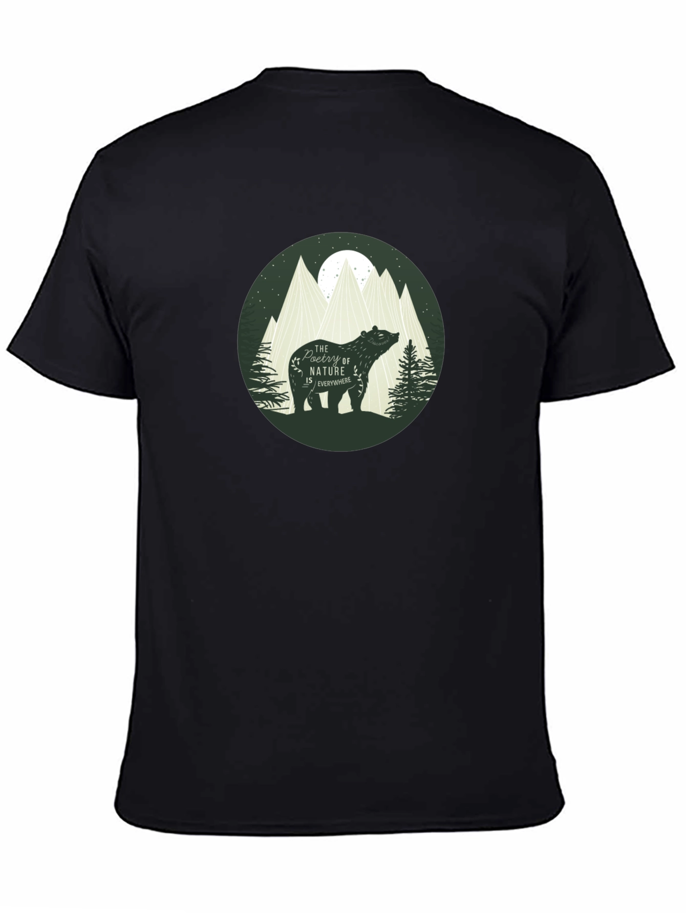 Nature Bear Graphic T-Shirt - Stylish Casual Tee