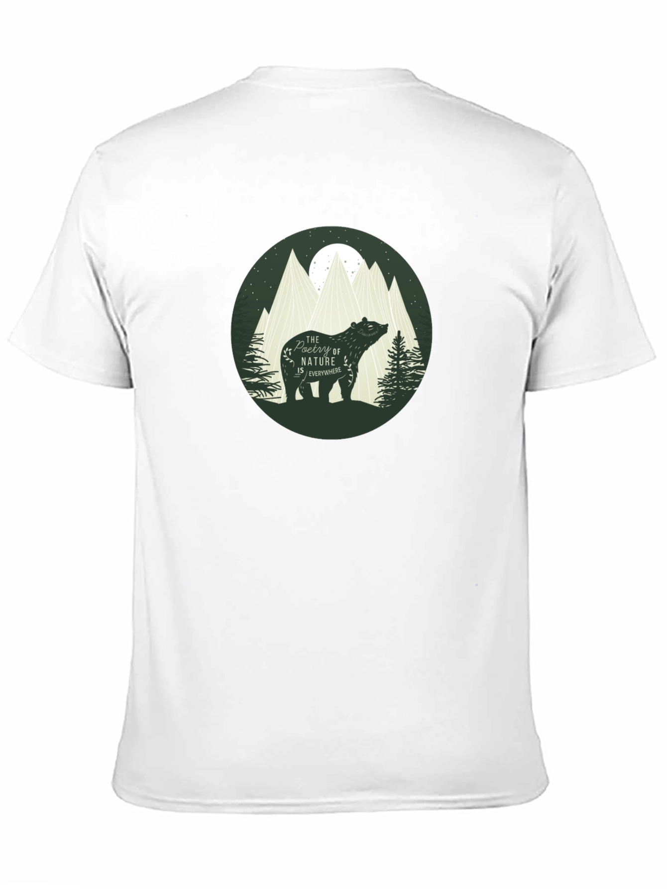 Nature Bear Graphic T-Shirt - Stylish Casual Tee