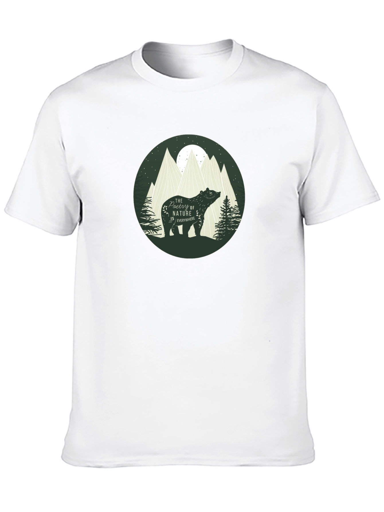 Nature Bear Graphic T-Shirt - Stylish Casual Tee