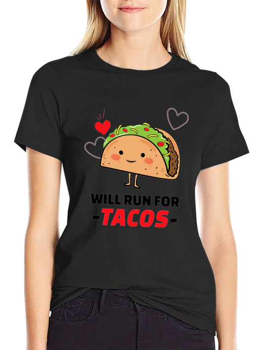 Will Run For Tacos Graphic Tee
