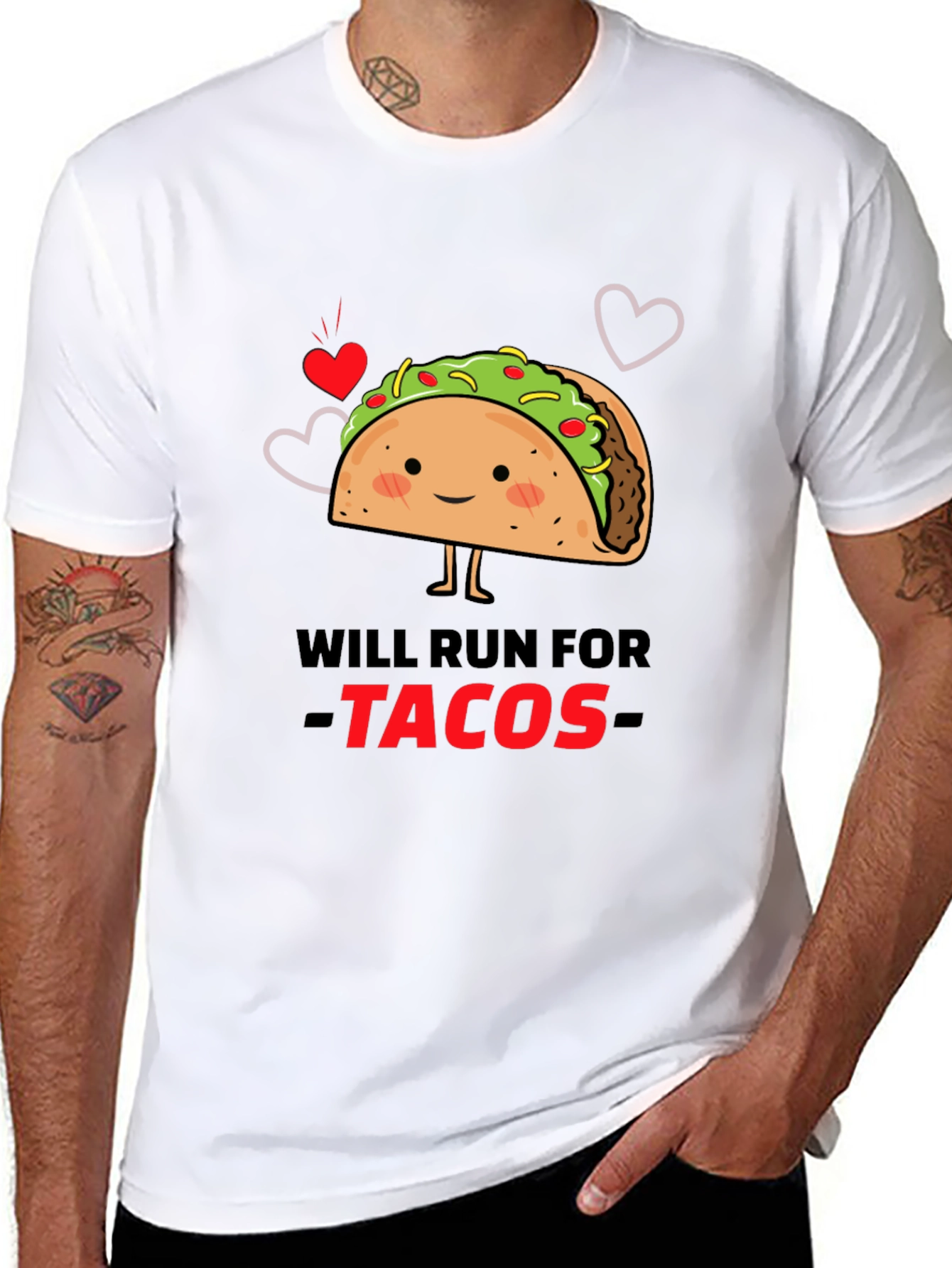 Will Run For Tacos Graphic Tee