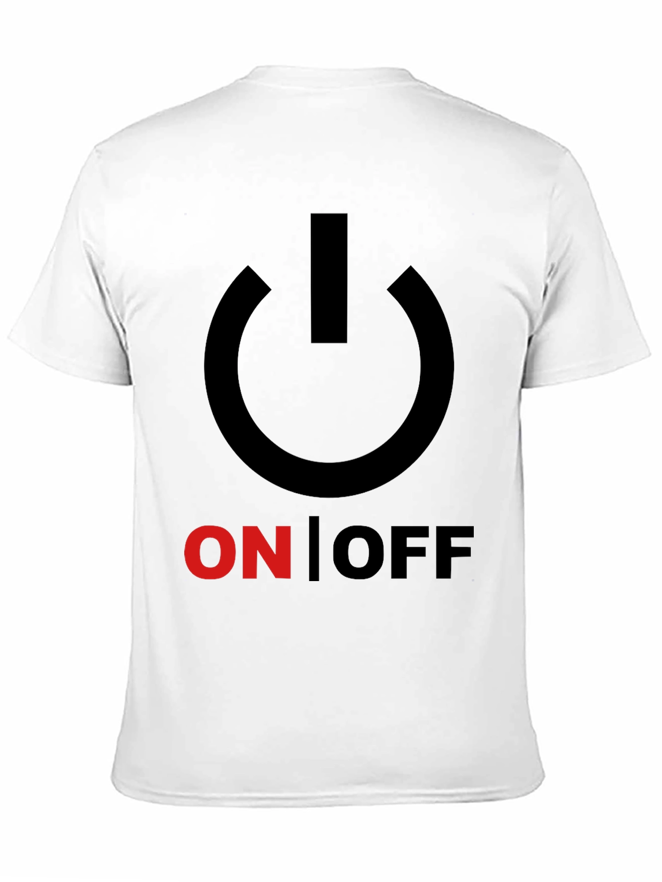 On/Off Graphic Print Crew Neck T-Shirt
