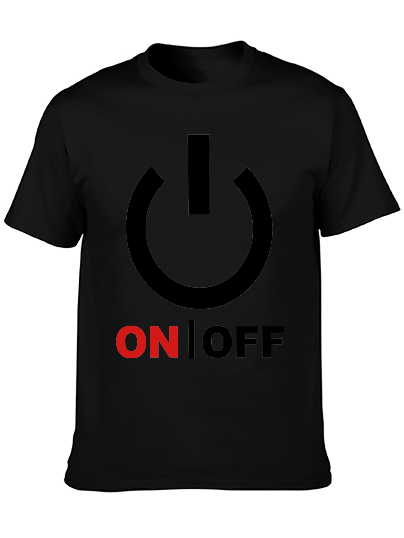On/Off Graphic Print Crew Neck T-Shirt