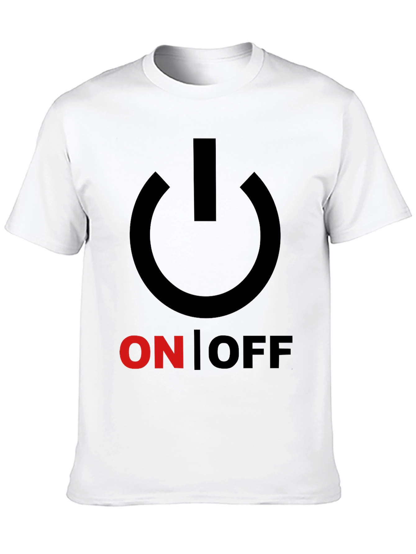 On/Off Graphic Print Crew Neck T-Shirt