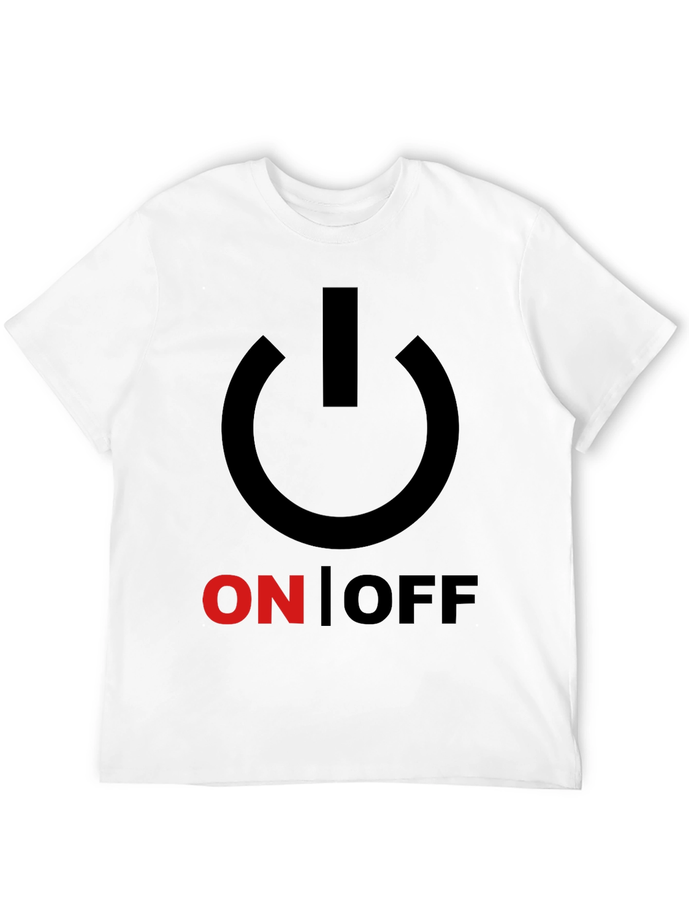 On/Off Graphic Print Crew Neck T-Shirt