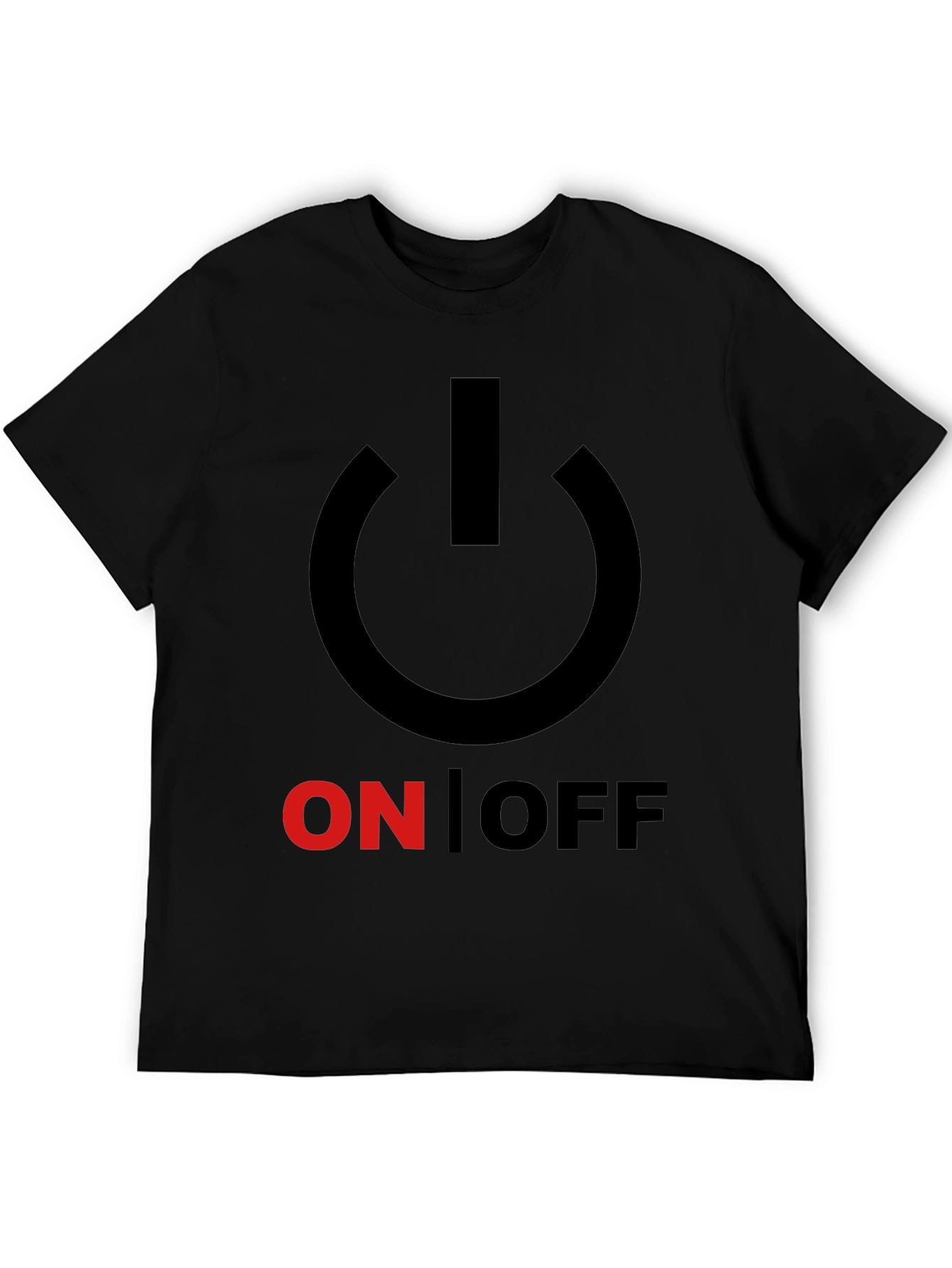 On/Off Graphic Print Crew Neck T-Shirt